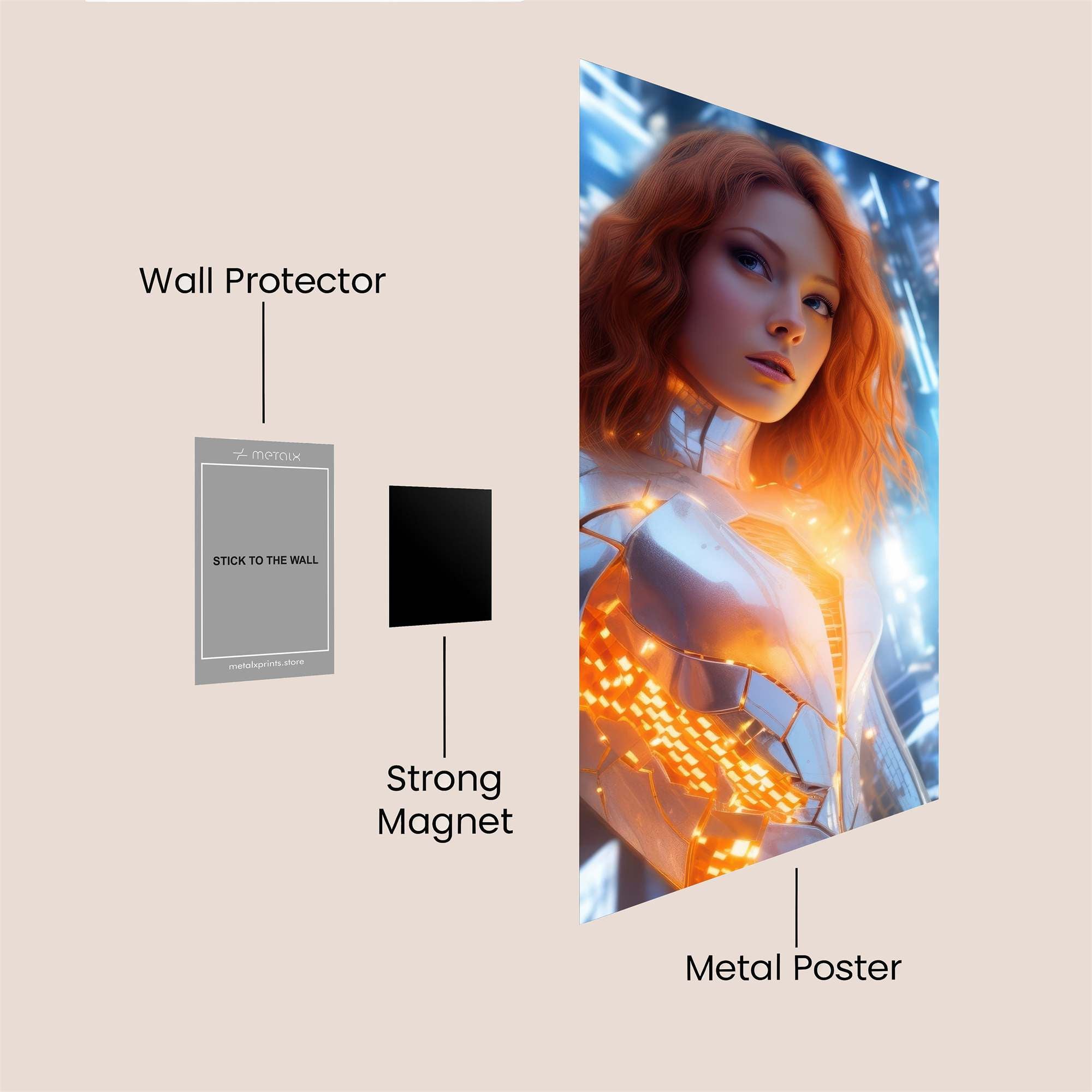 Cyber Enigma Safe Wall Magnetic / M