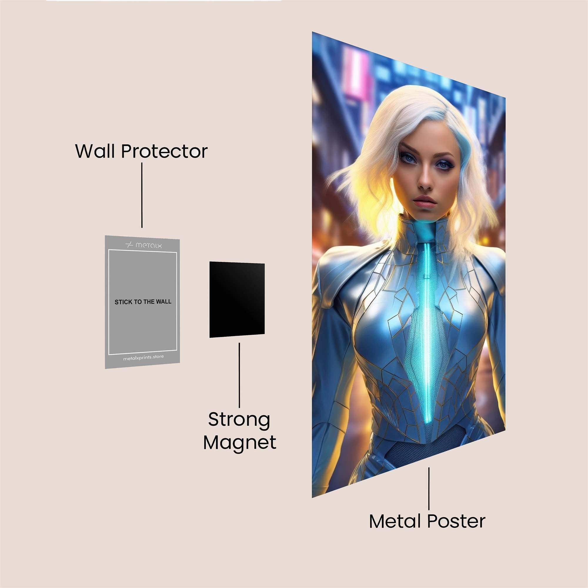 Cyber Enigma Safe Wall Magnetic / M