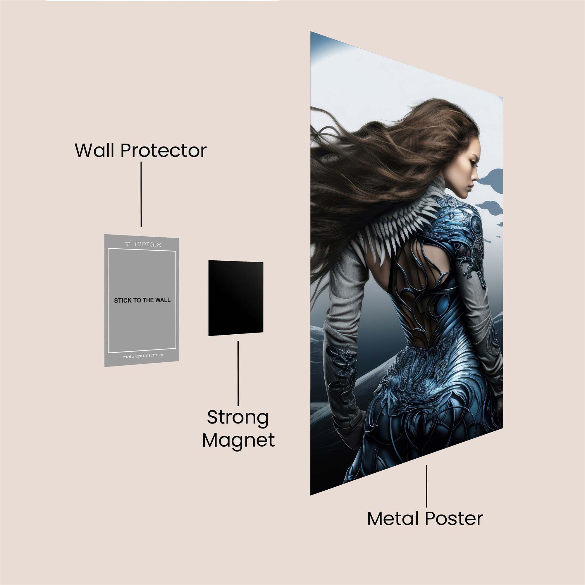 Moonlit Enigma Safe Wall Magnetic / M