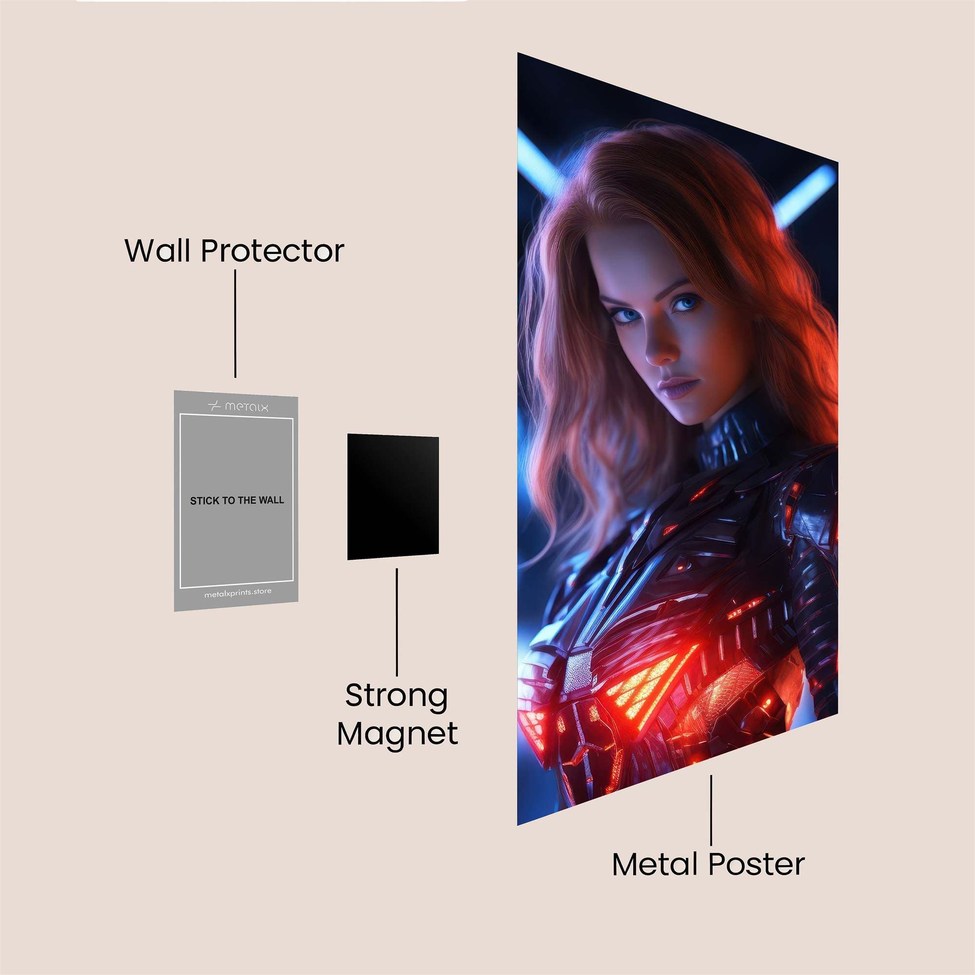 Cyber Enigma Safe Wall Magnetic / M