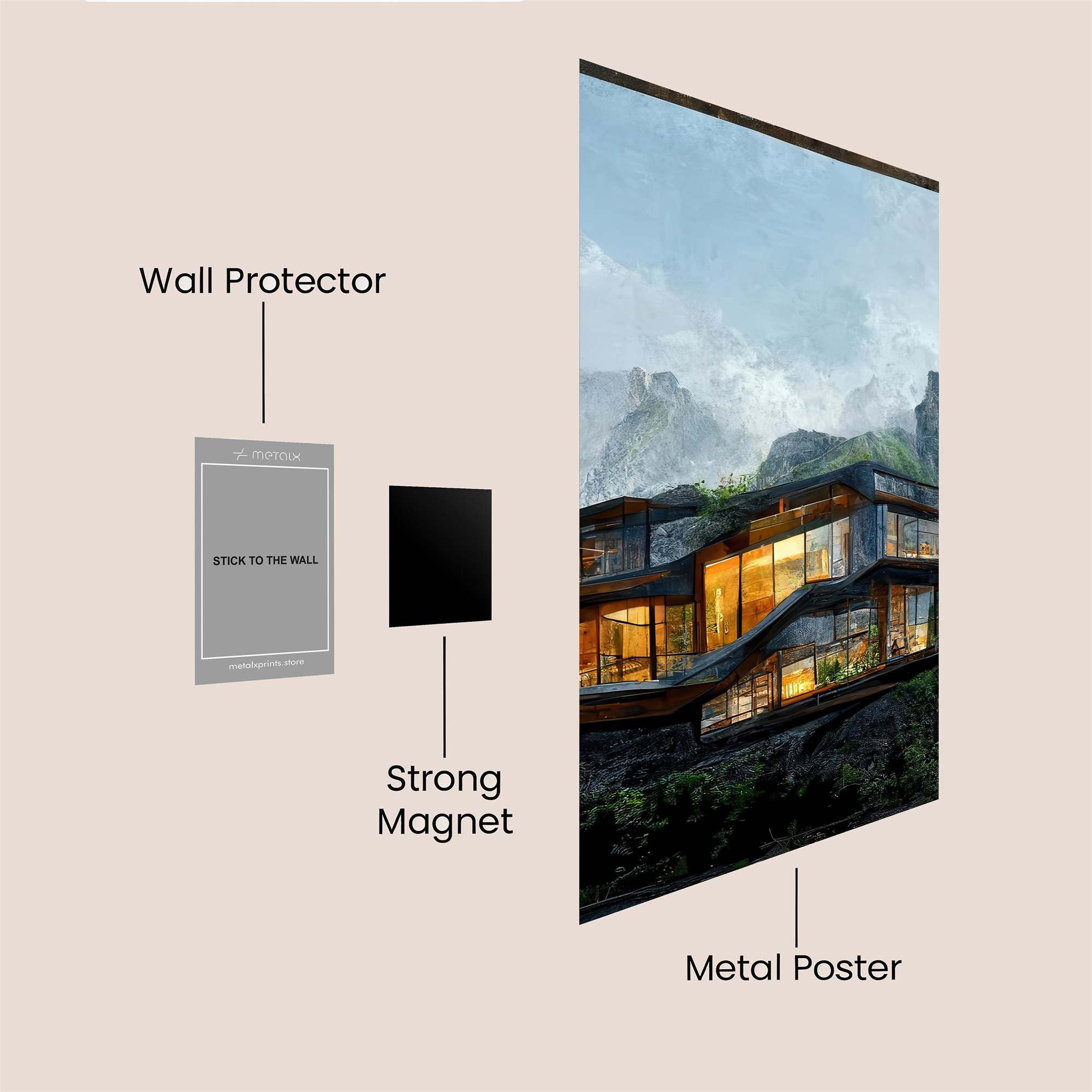 Mountain Serenity Safe Wall Magnetic / M