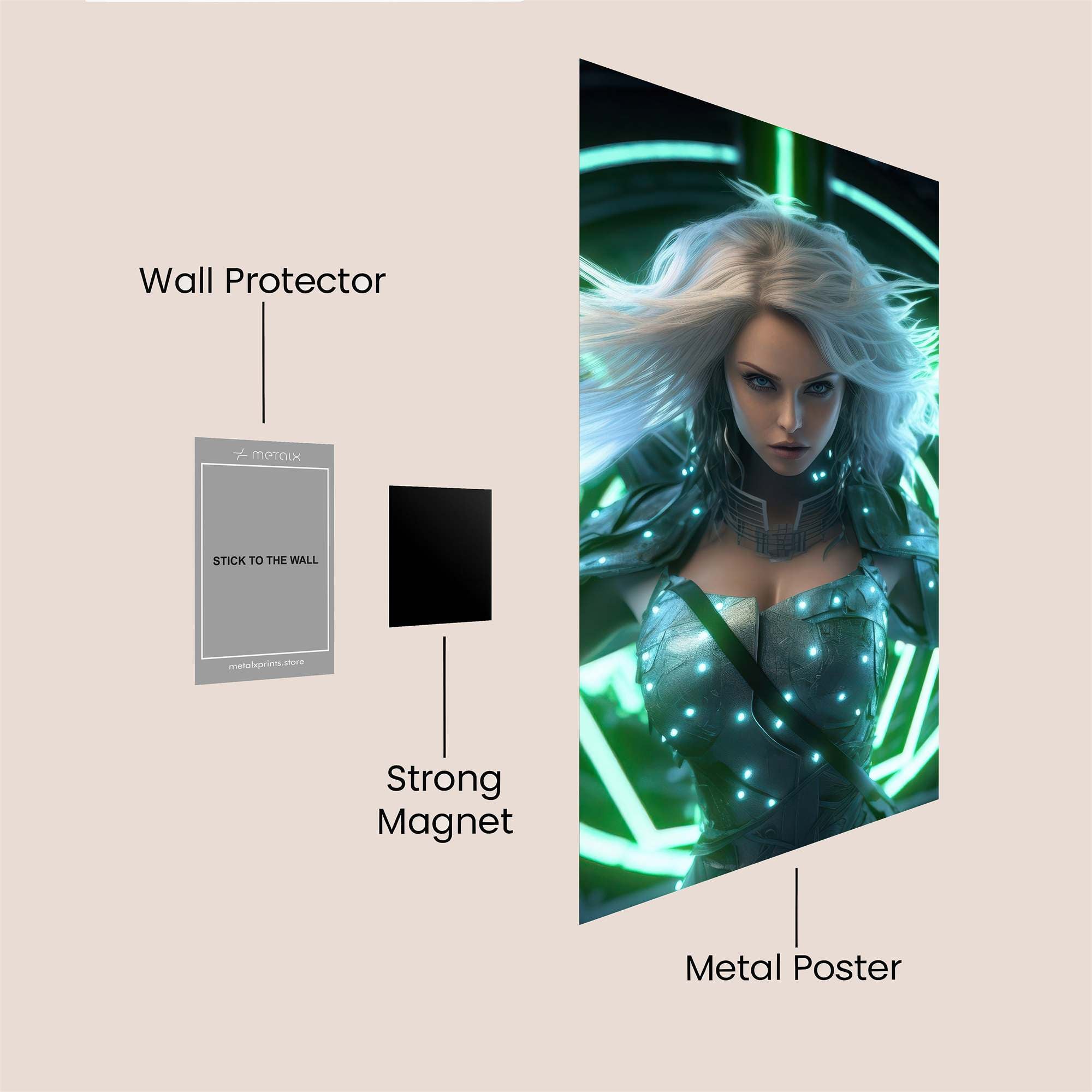 Cyber Enigma Safe Wall Magnetic / M