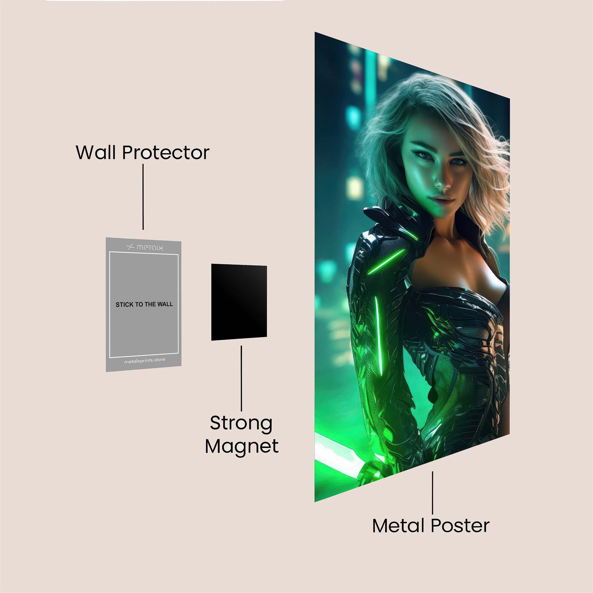 Jedi Enigma Safe Wall Magnetic / M