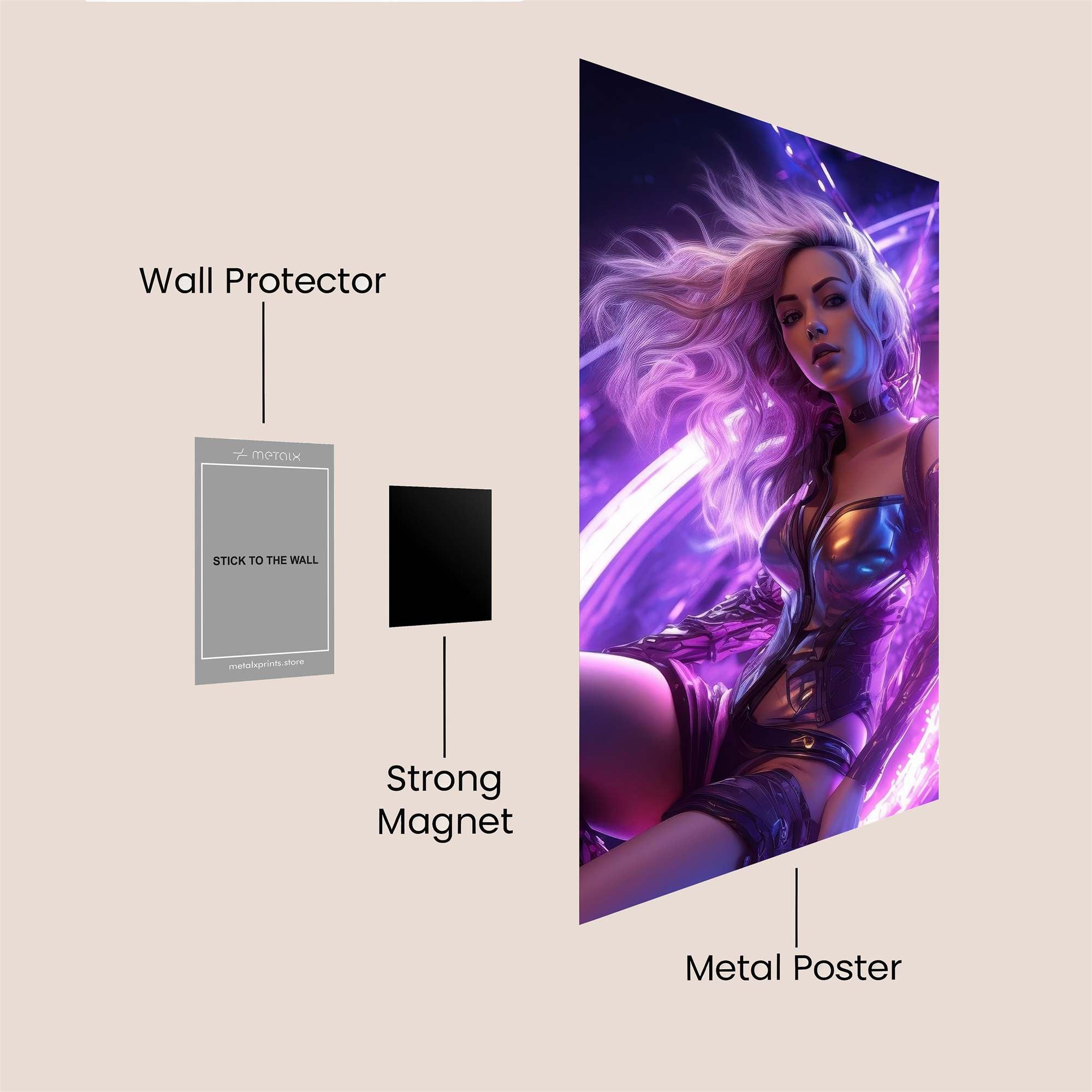 Cyber Enigma Safe Wall Magnetic / M