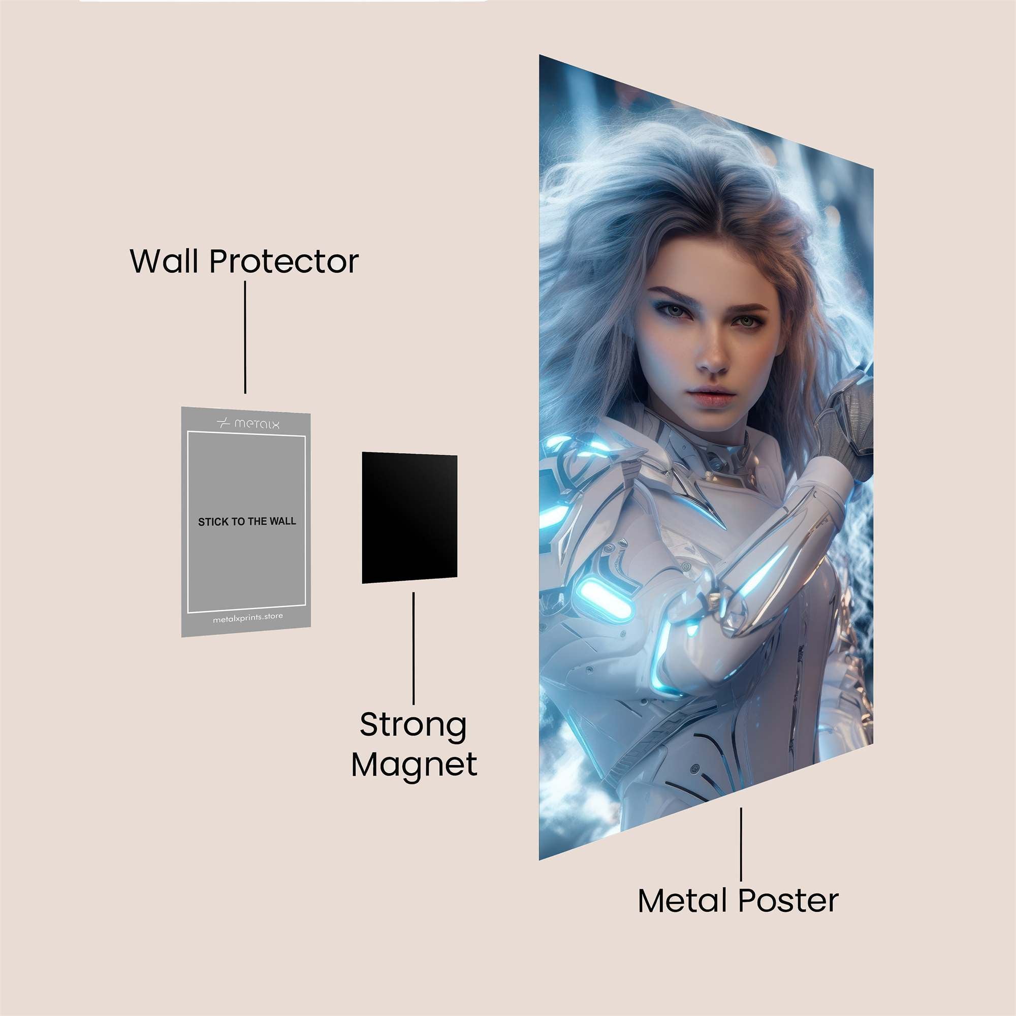 Cyber Enchantress Safe Wall Magnetic / M