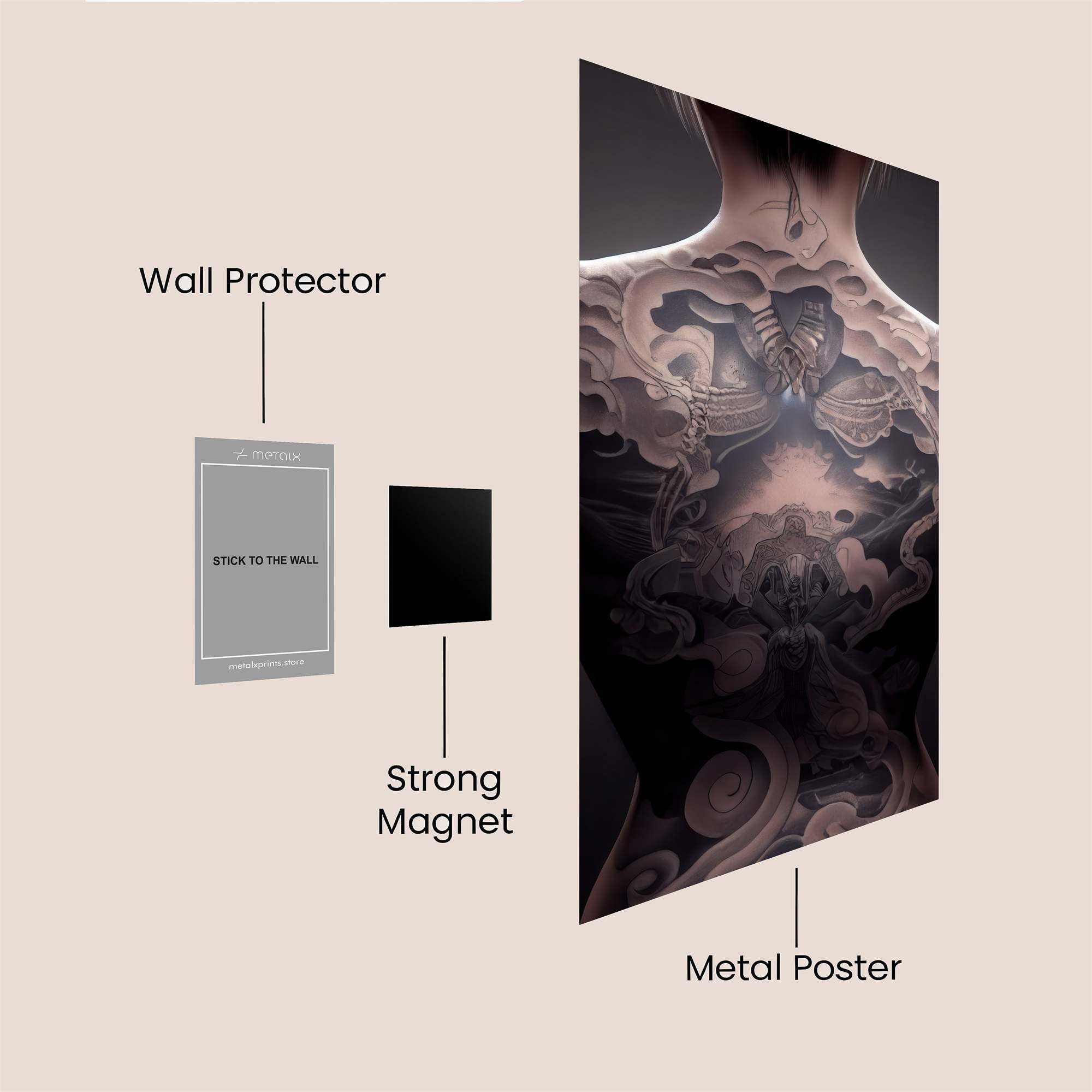 Ink Dreamscape Safe Wall Magnetic / M