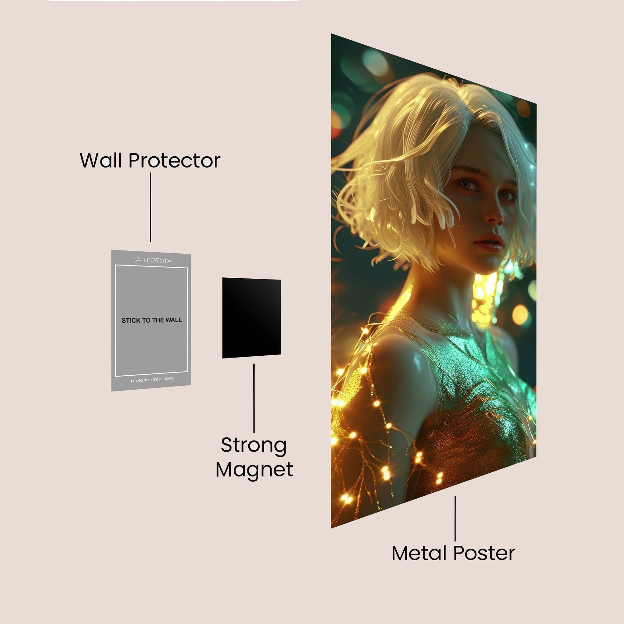 Fairy Glow Safe Wall Magnetic / M