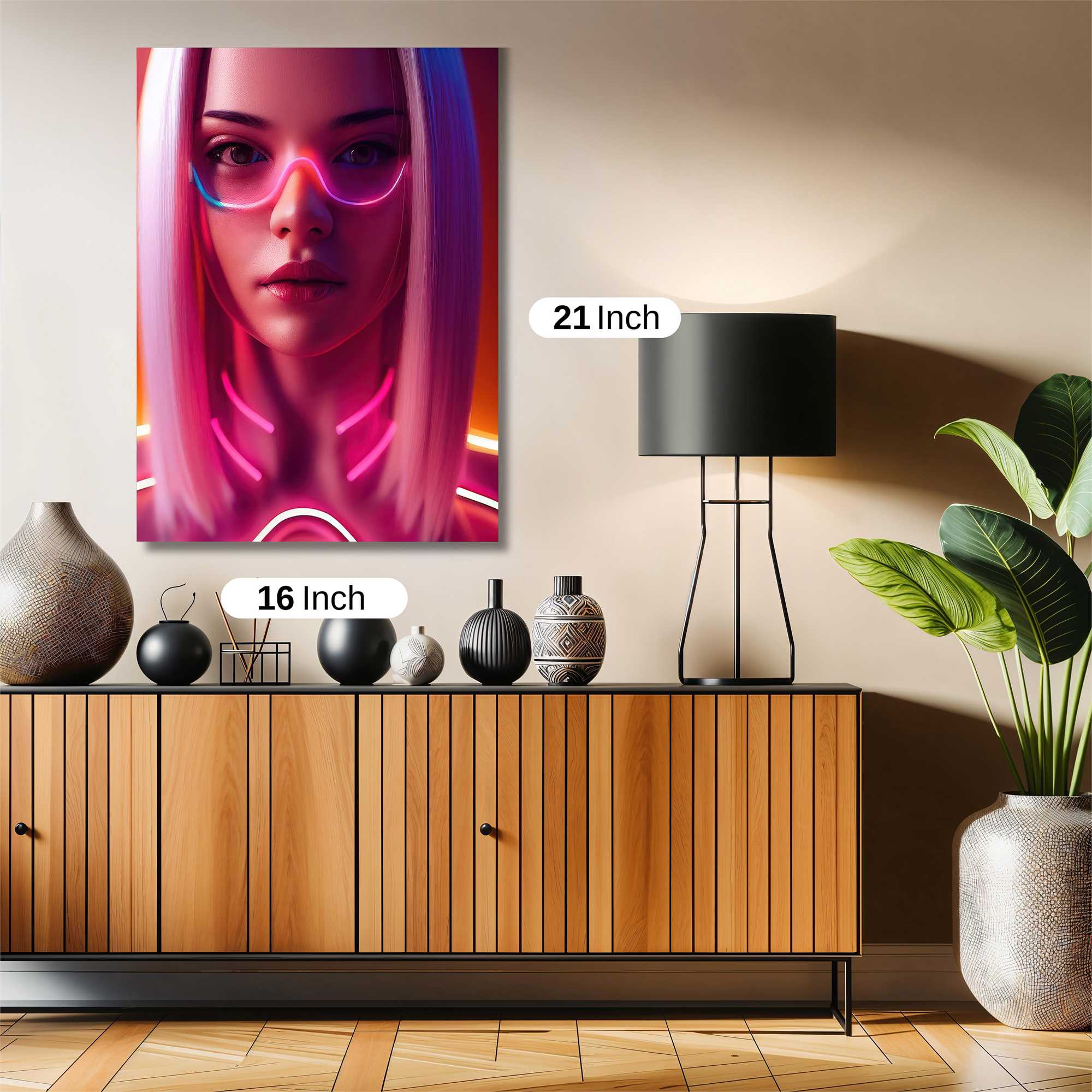 Neon Serenity Safe Wall Magnetic / M