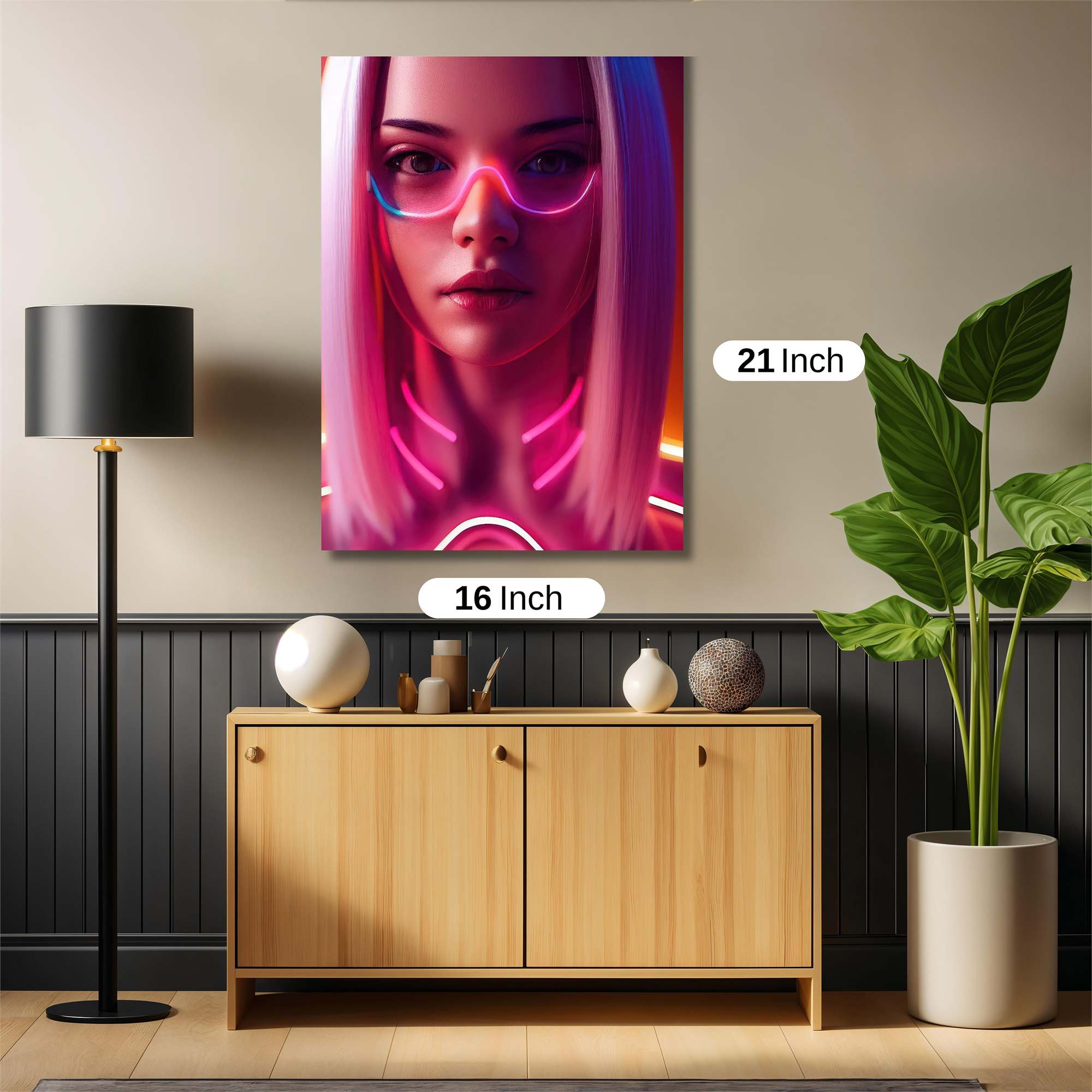 Neon Serenity Safe Wall Magnetic / M