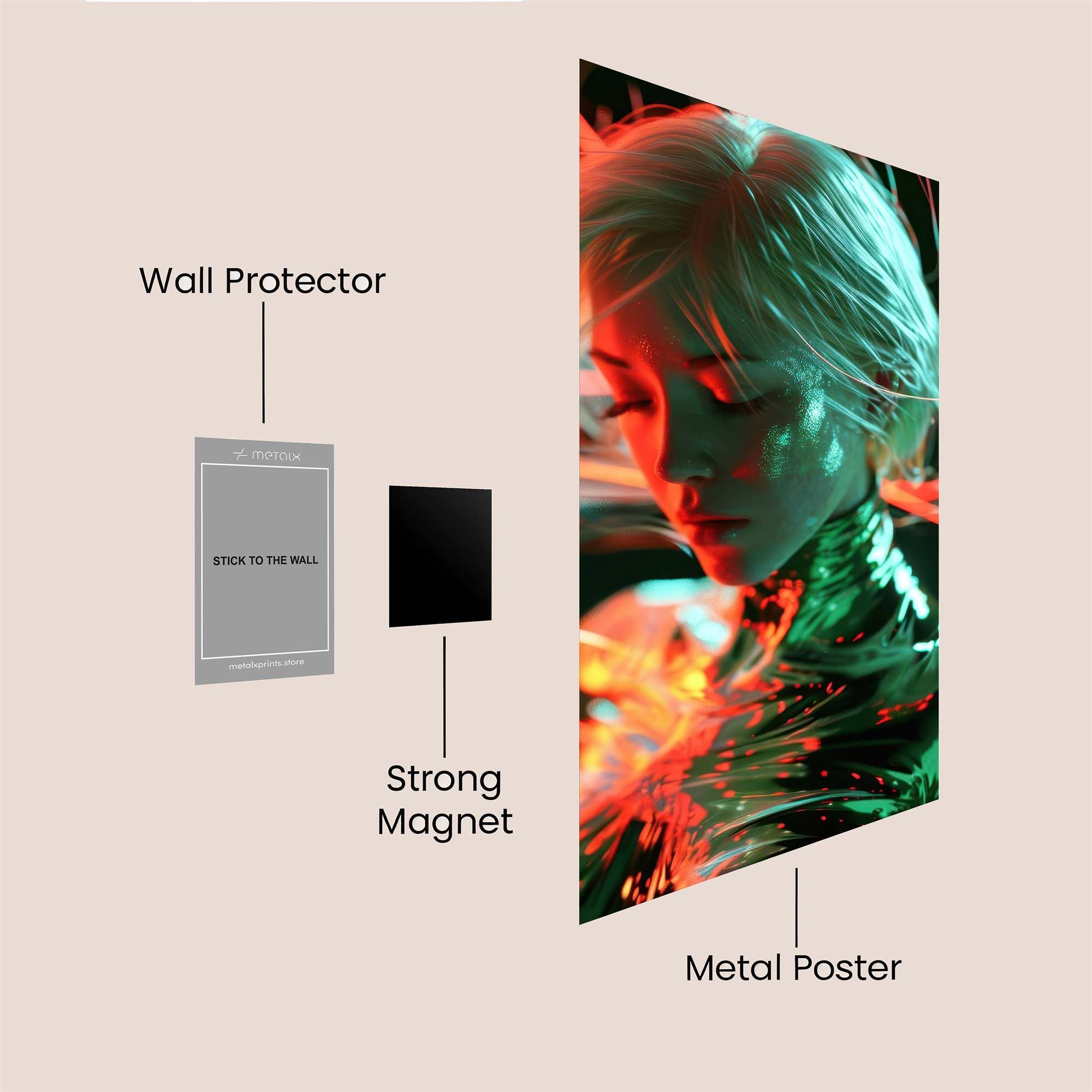 Neon Enigma Safe Wall Magnetic / M