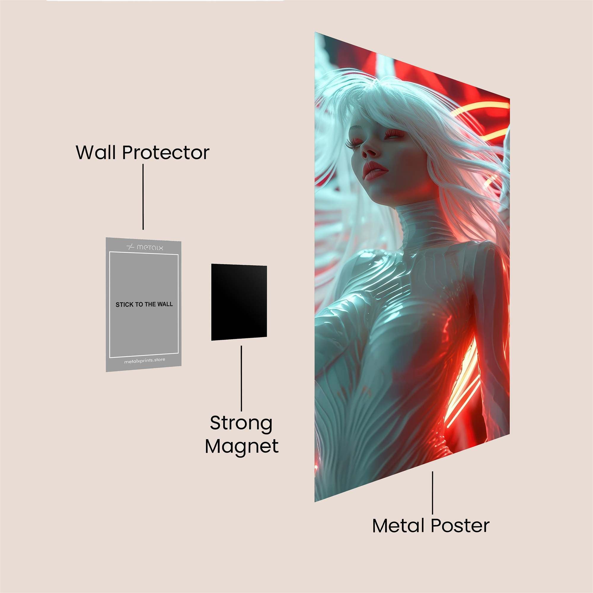 Angel Radiant Safe Wall Magnetic / M
