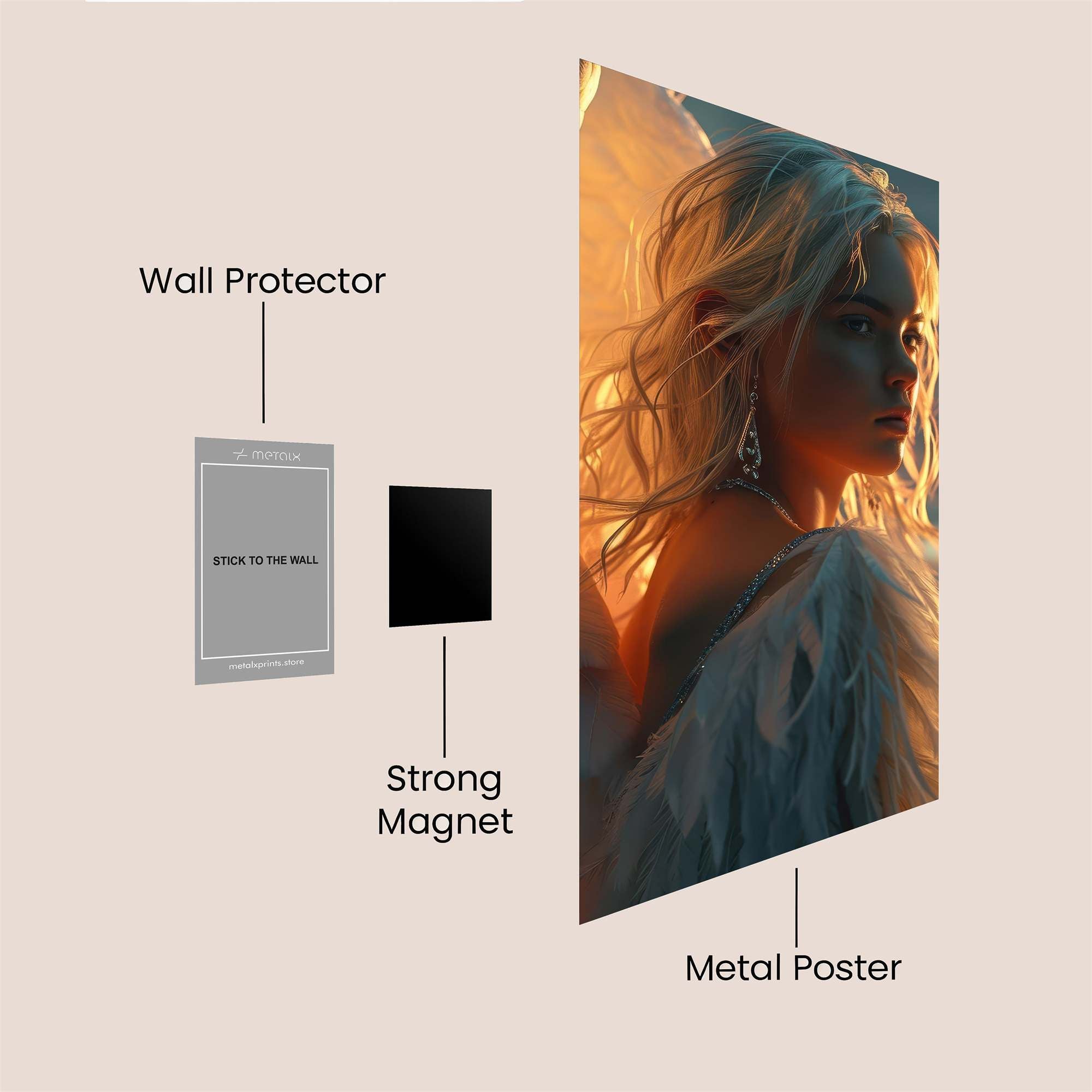 Angel Serenity Safe Wall Magnetic / M