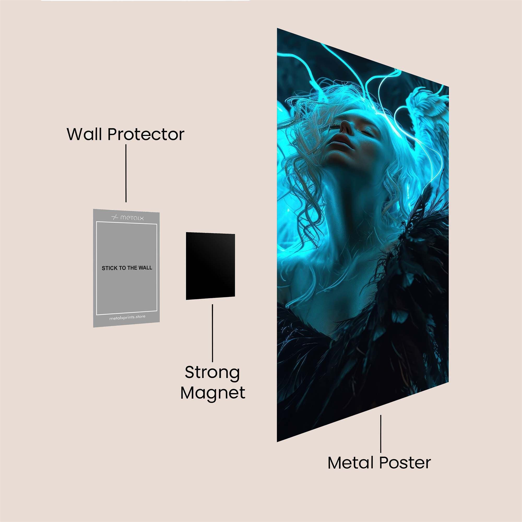 Angelic Surge Safe Wall Magnetic / M