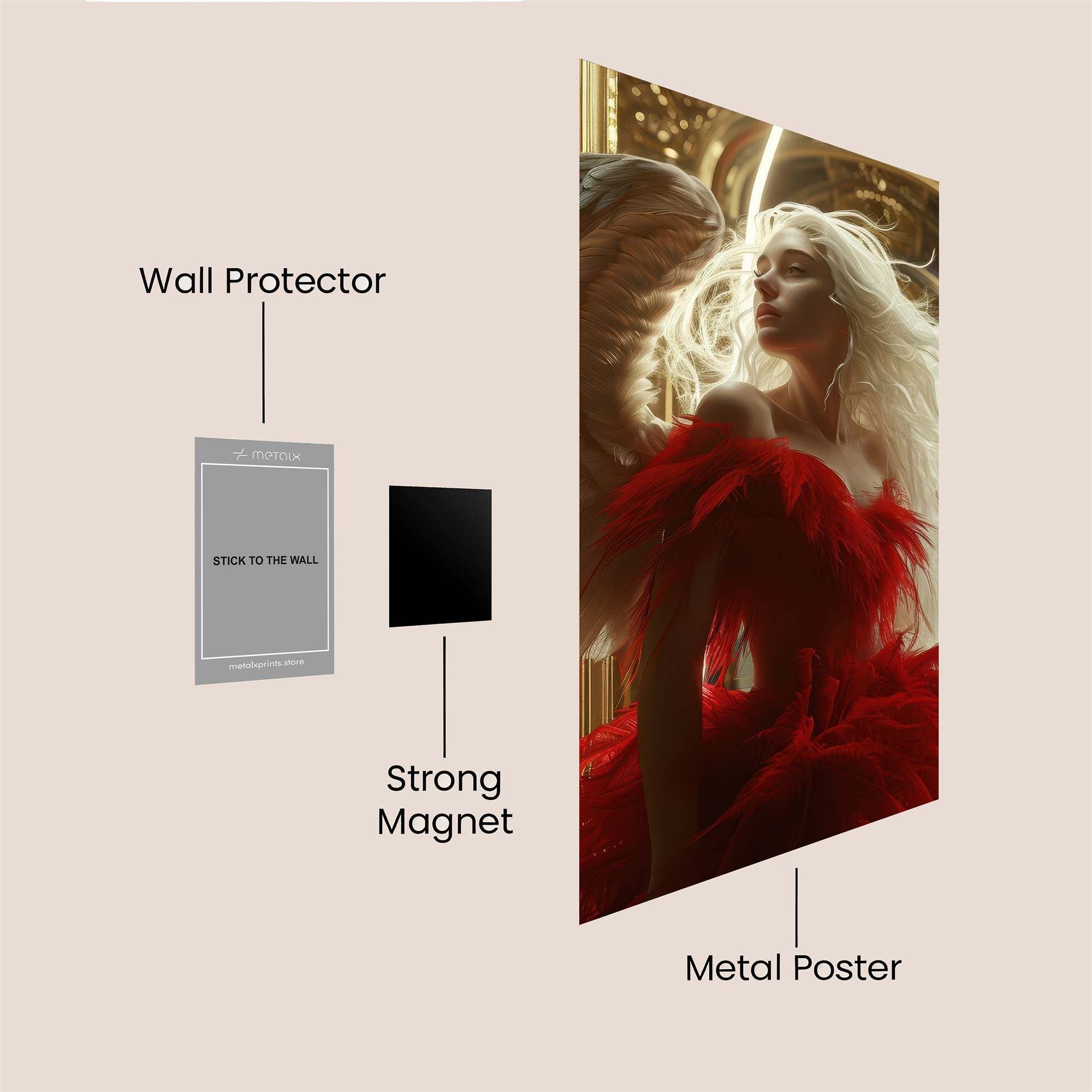 Angelica Radiance Safe Wall Magnetic / M