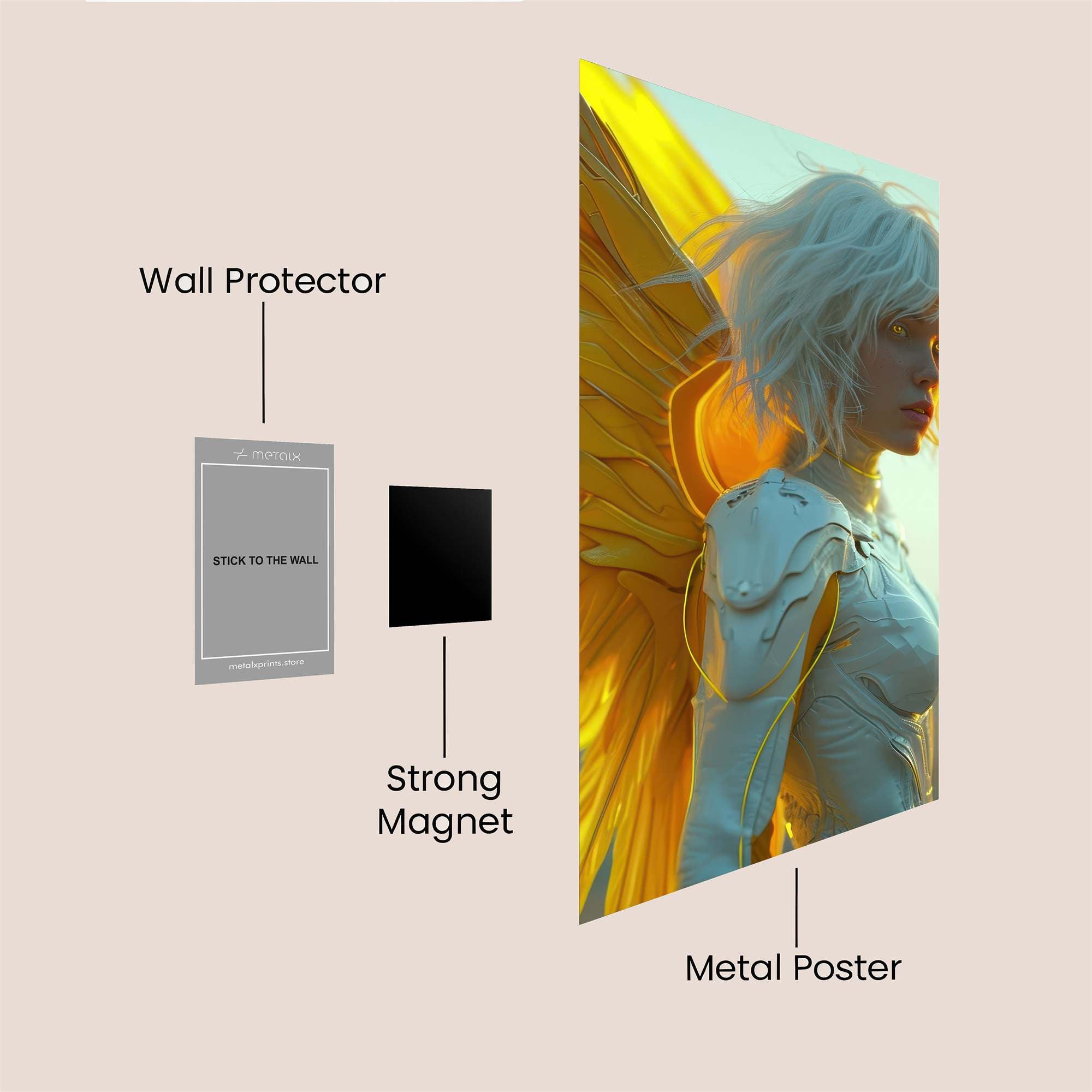 Angel Radiant Safe Wall Magnetic / M