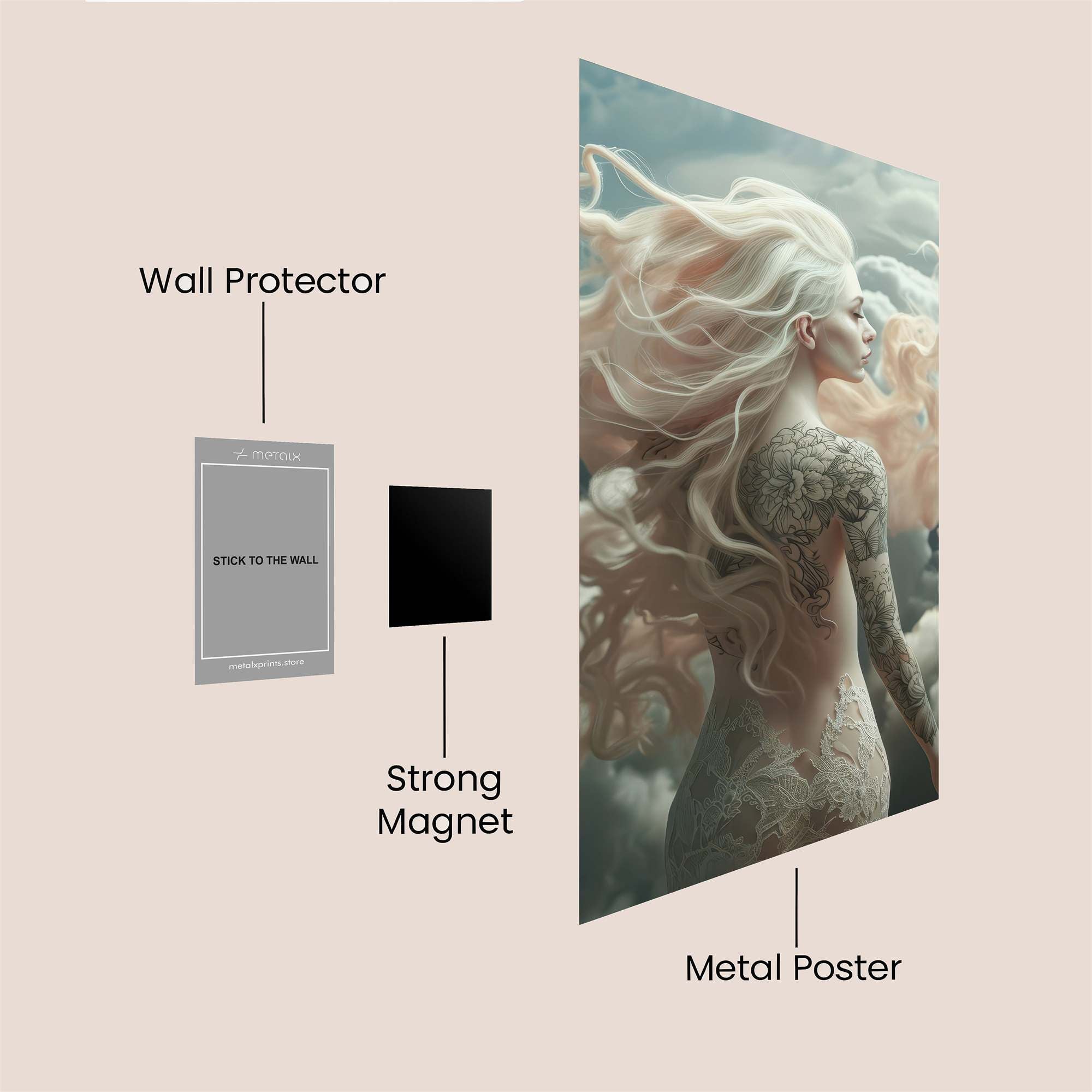 Celestial Whimsy Safe Wall Magnetic / M