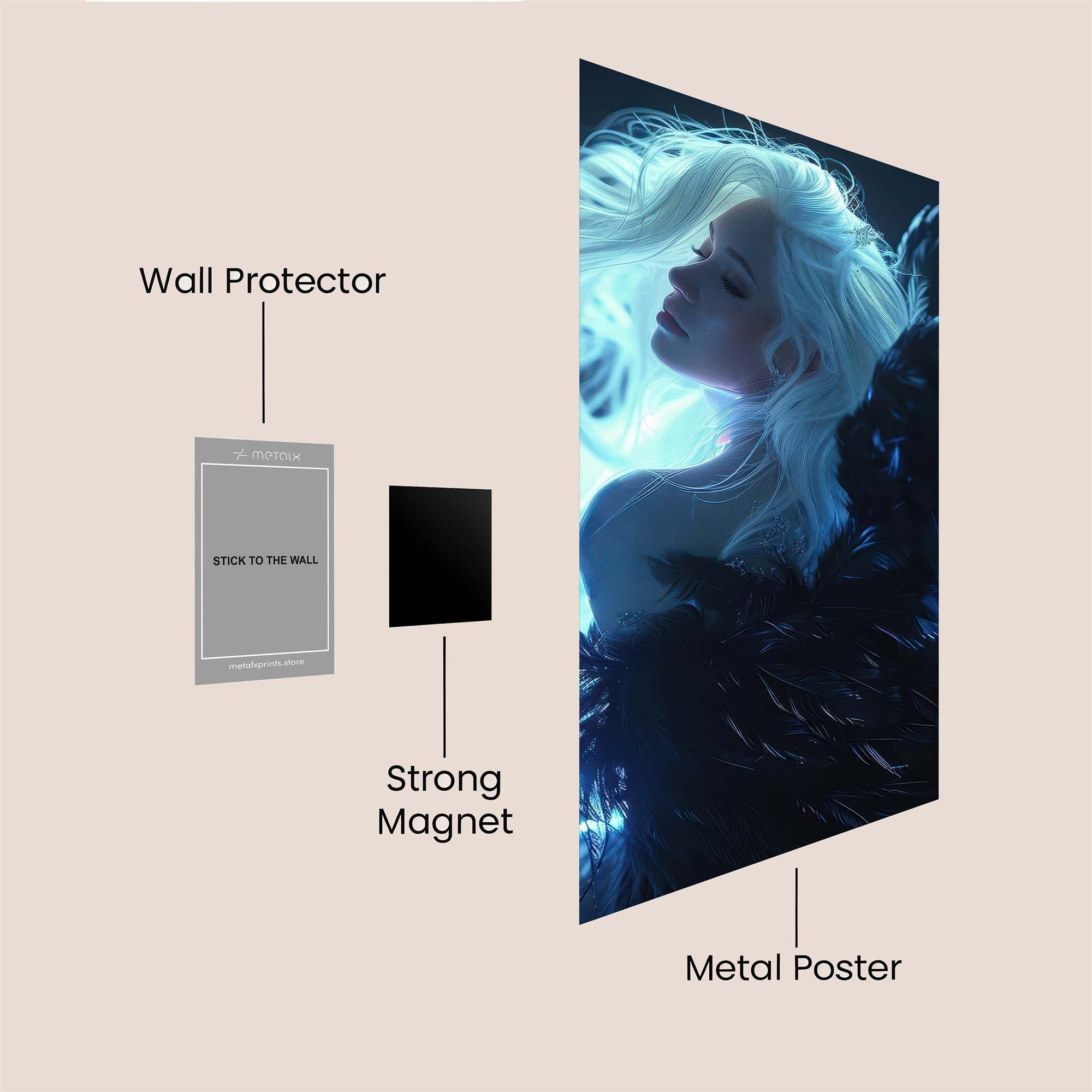 Angel Whisper Safe Wall Magnetic / M