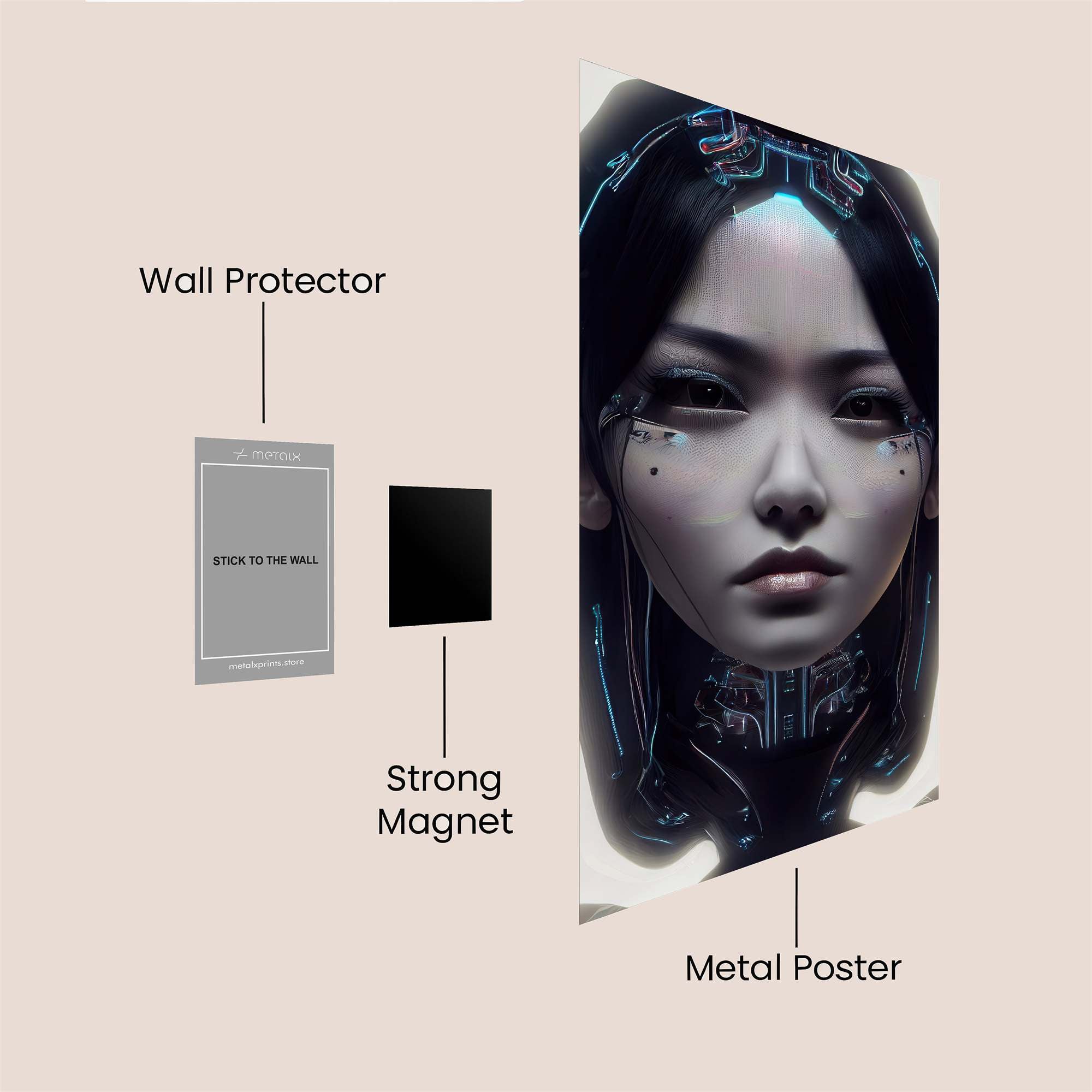 Cyber Enigma Safe Wall Magnetic / M