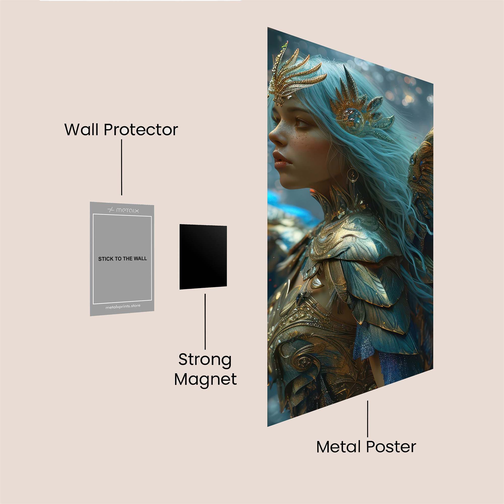 Seraphic Radiance Safe Wall Magnetic / M