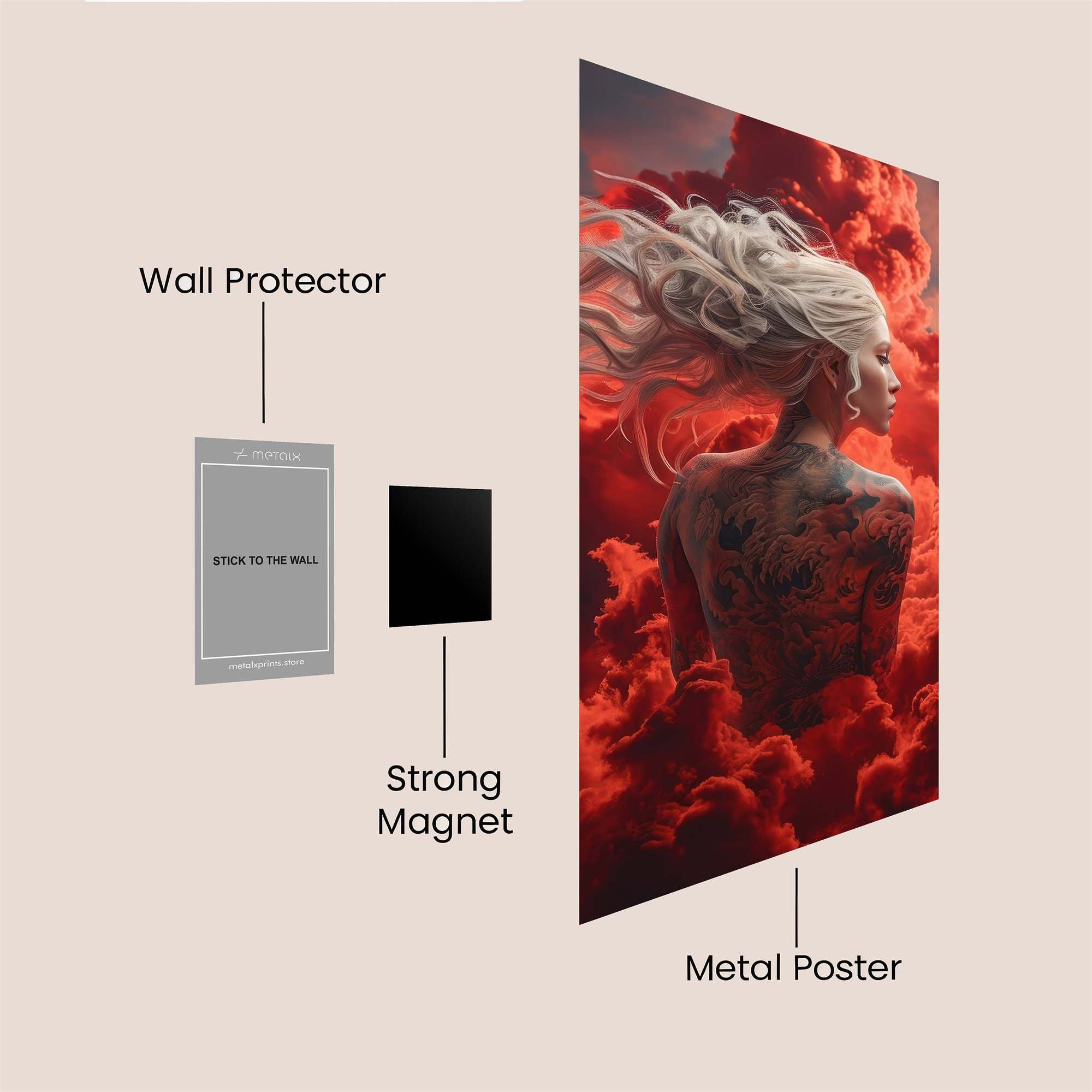 Mystic Blaze Safe Wall Magnetic / M