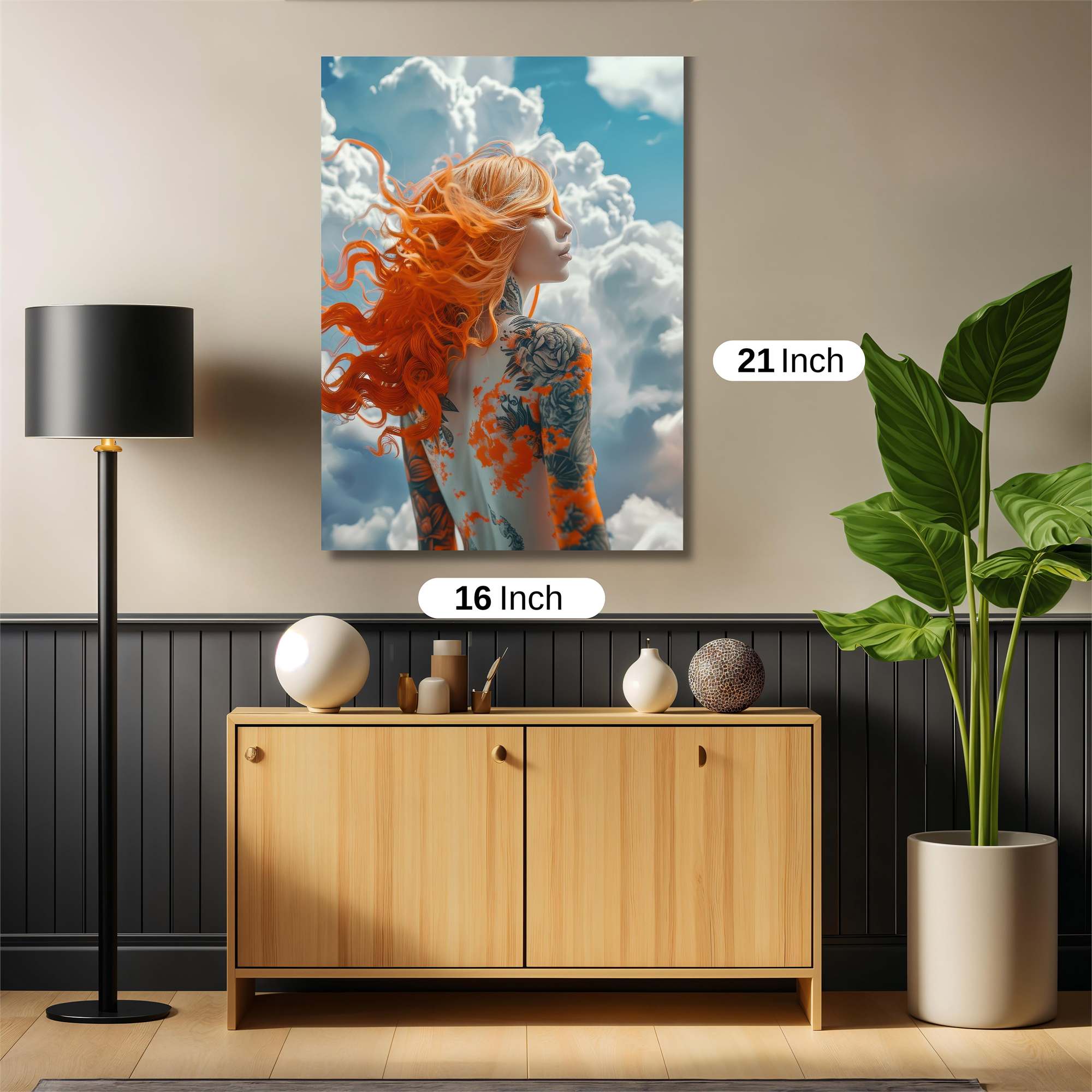 Flame Serenity Safe Wall Magnetic / M