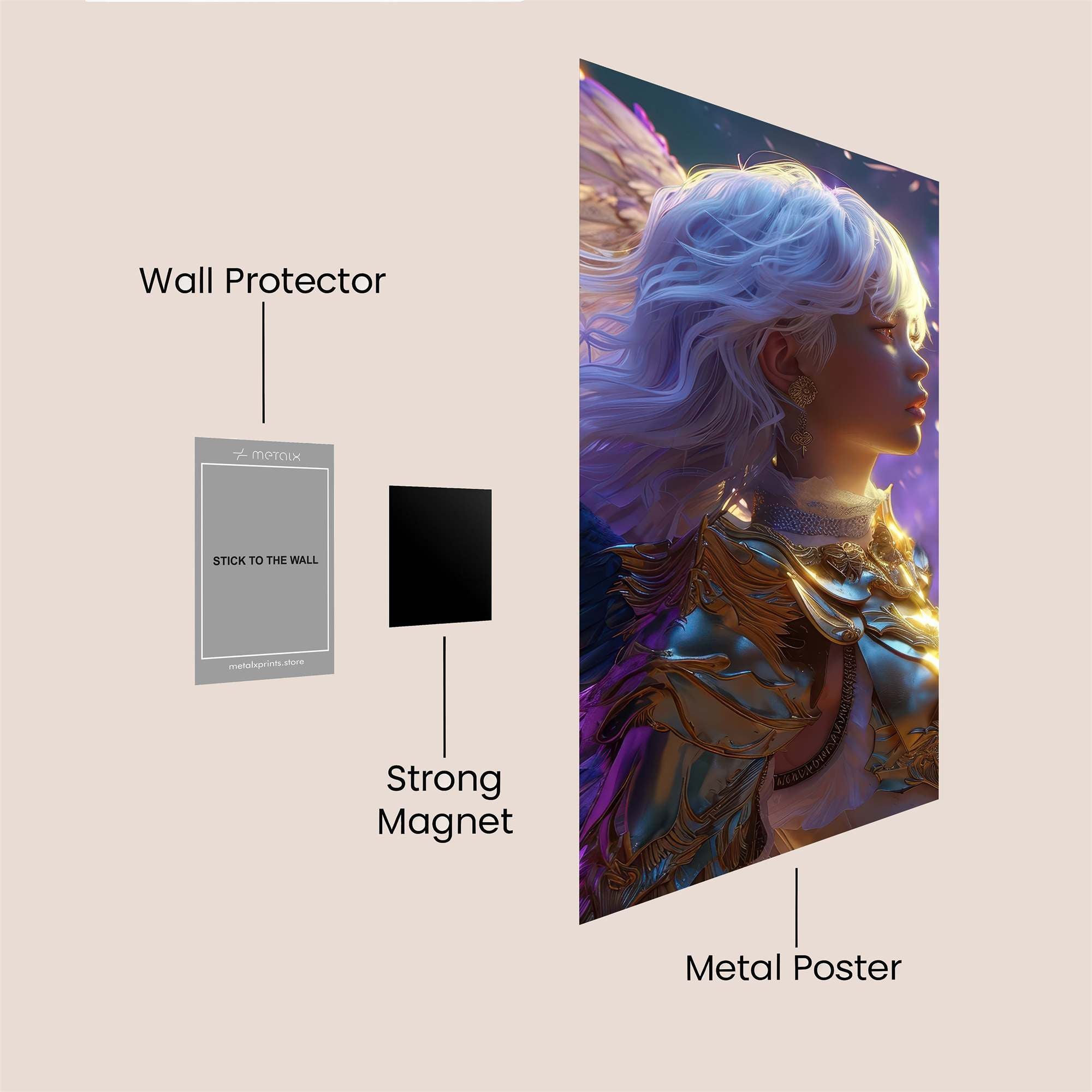 Angel Serenity Safe Wall Magnetic / M