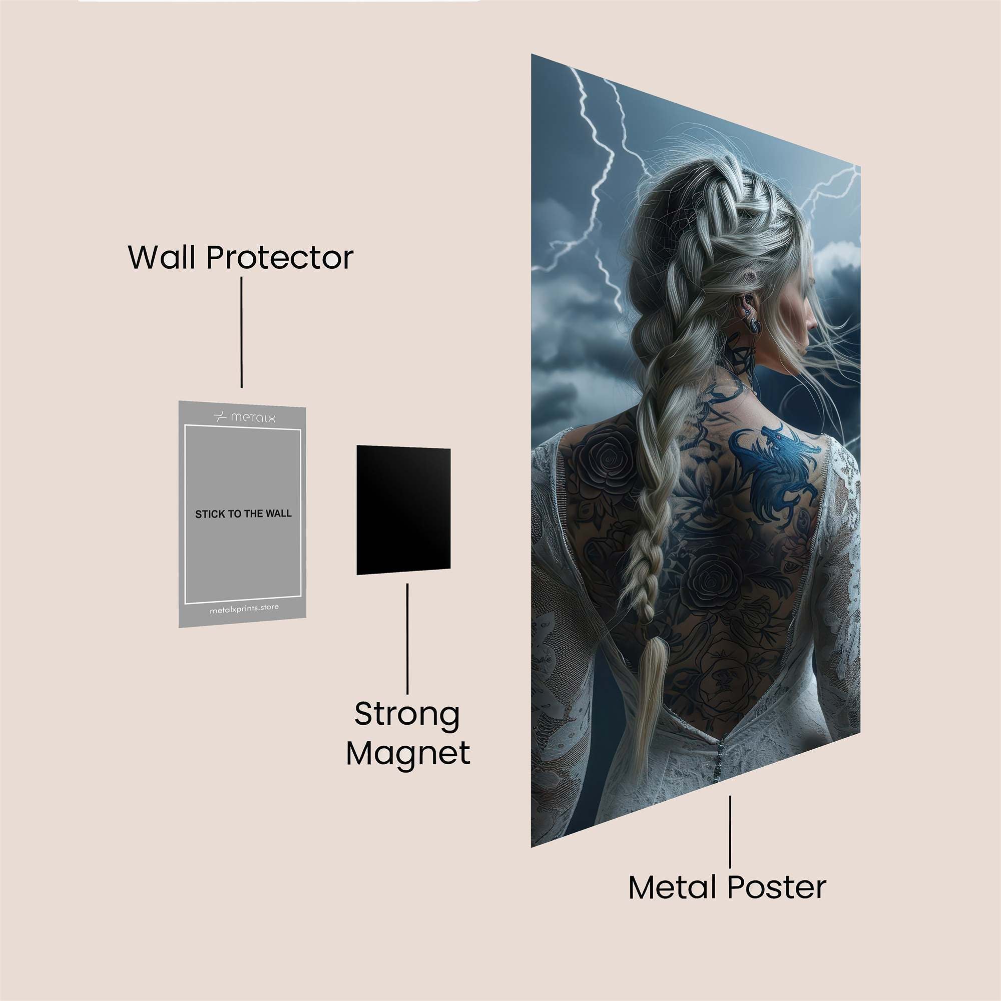 Tempest Warrior Safe Wall Magnetic / M