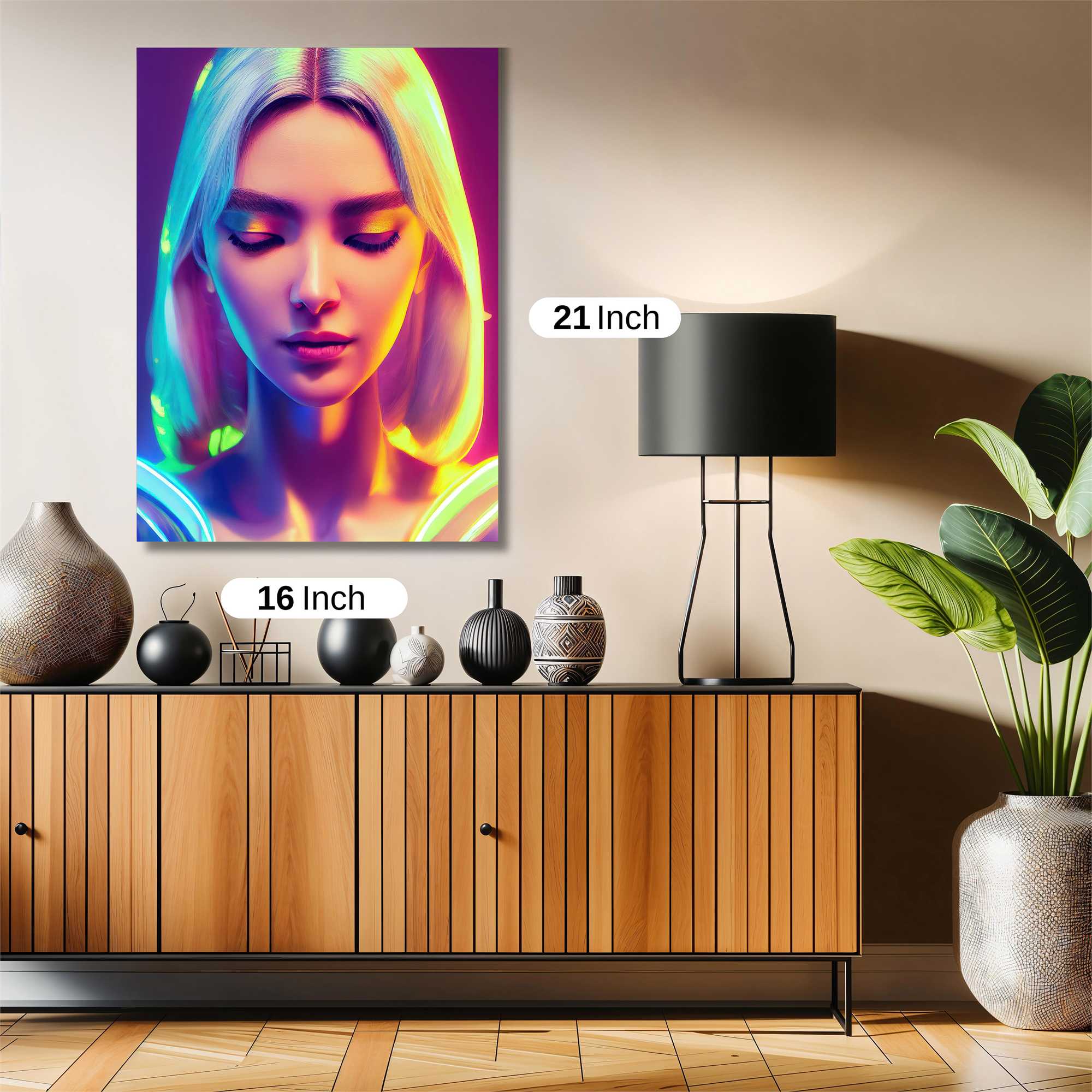 Neon Serenity Safe Wall Magnetic / M