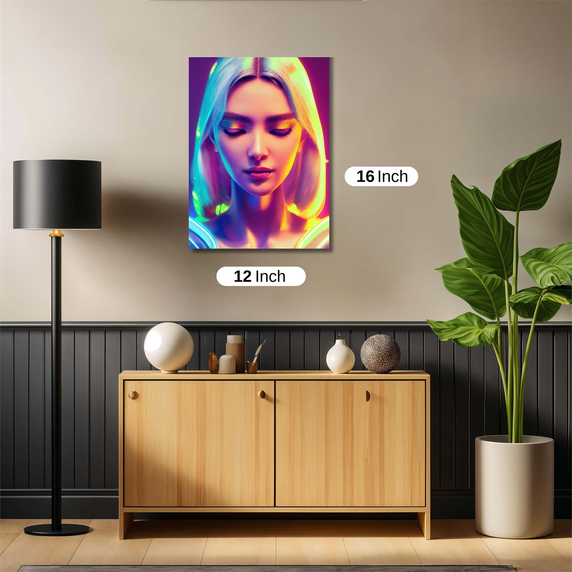 Neon Serenity Safe Wall Magnetic / M