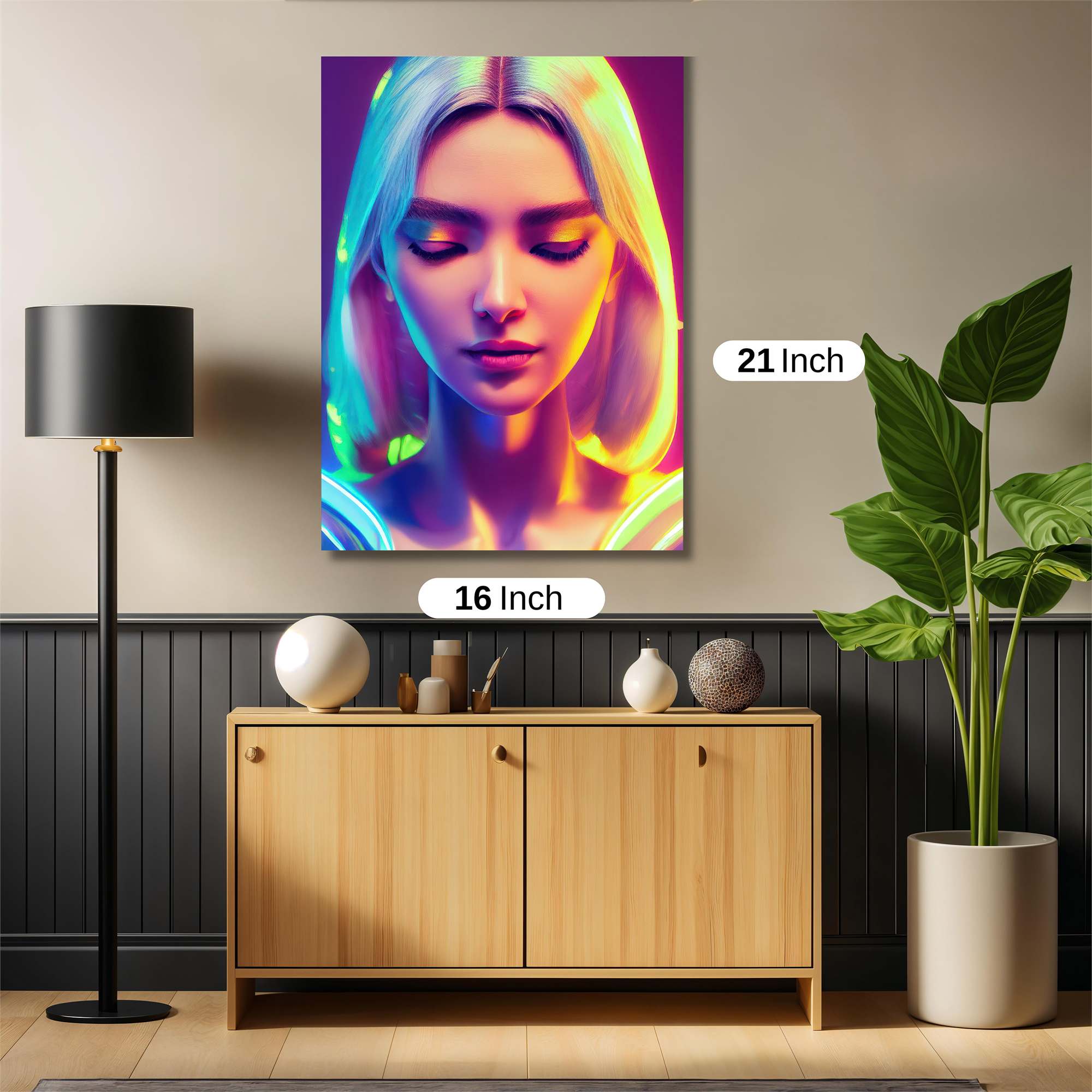 Neon Serenity Safe Wall Magnetic / M