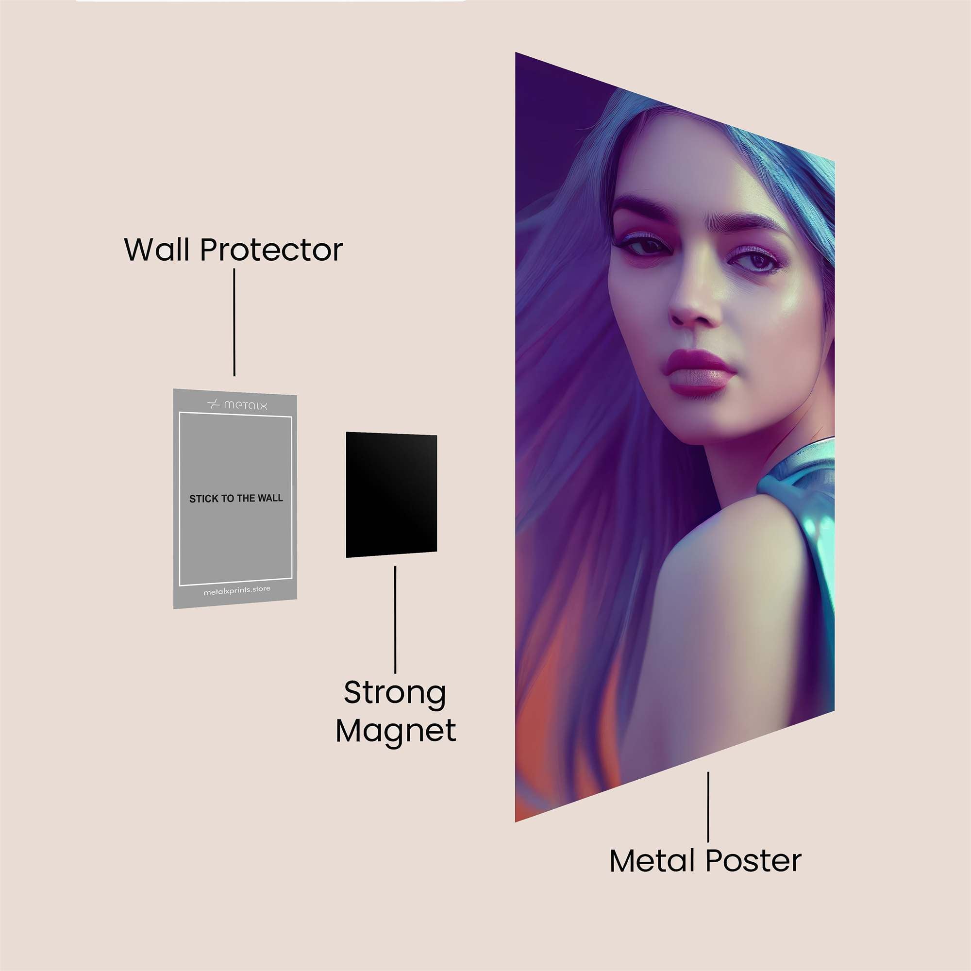 Mystic Aura Safe Wall Magnetic / M