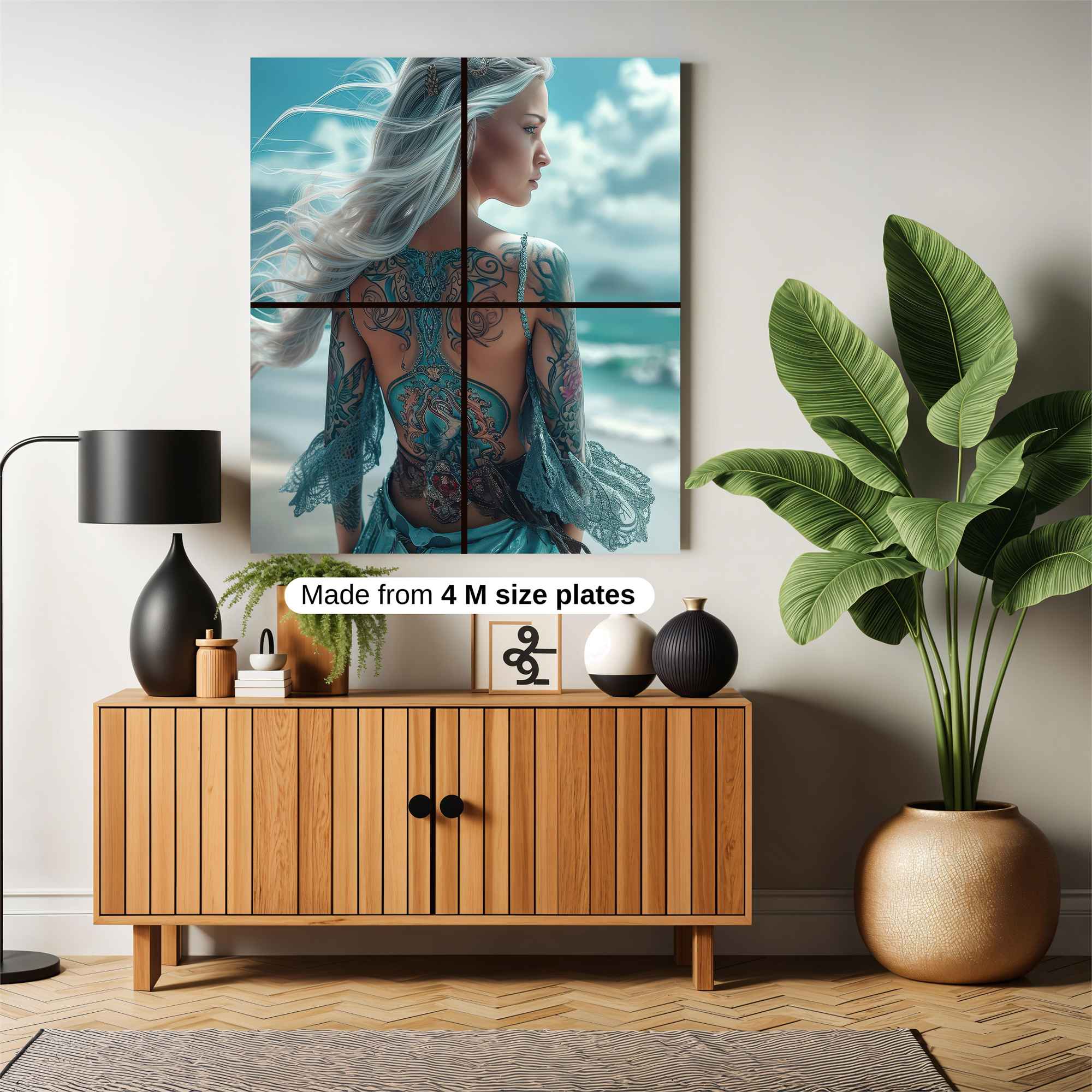 Mermaid Serenity Safe Wall Magnetic / M