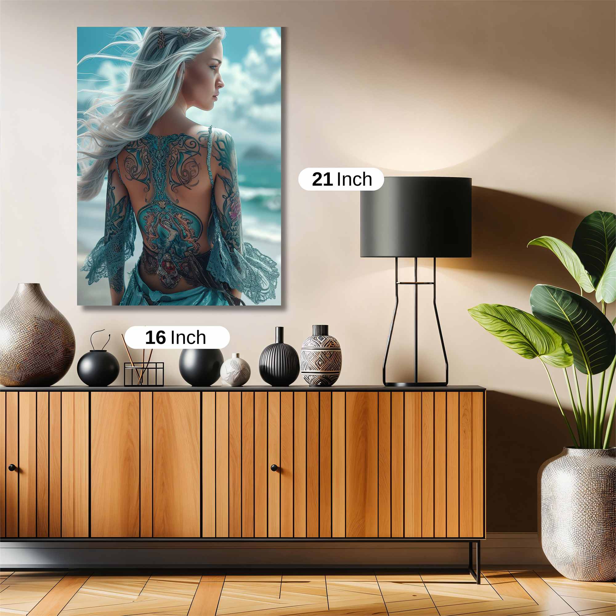 Mermaid Serenity Safe Wall Magnetic / M