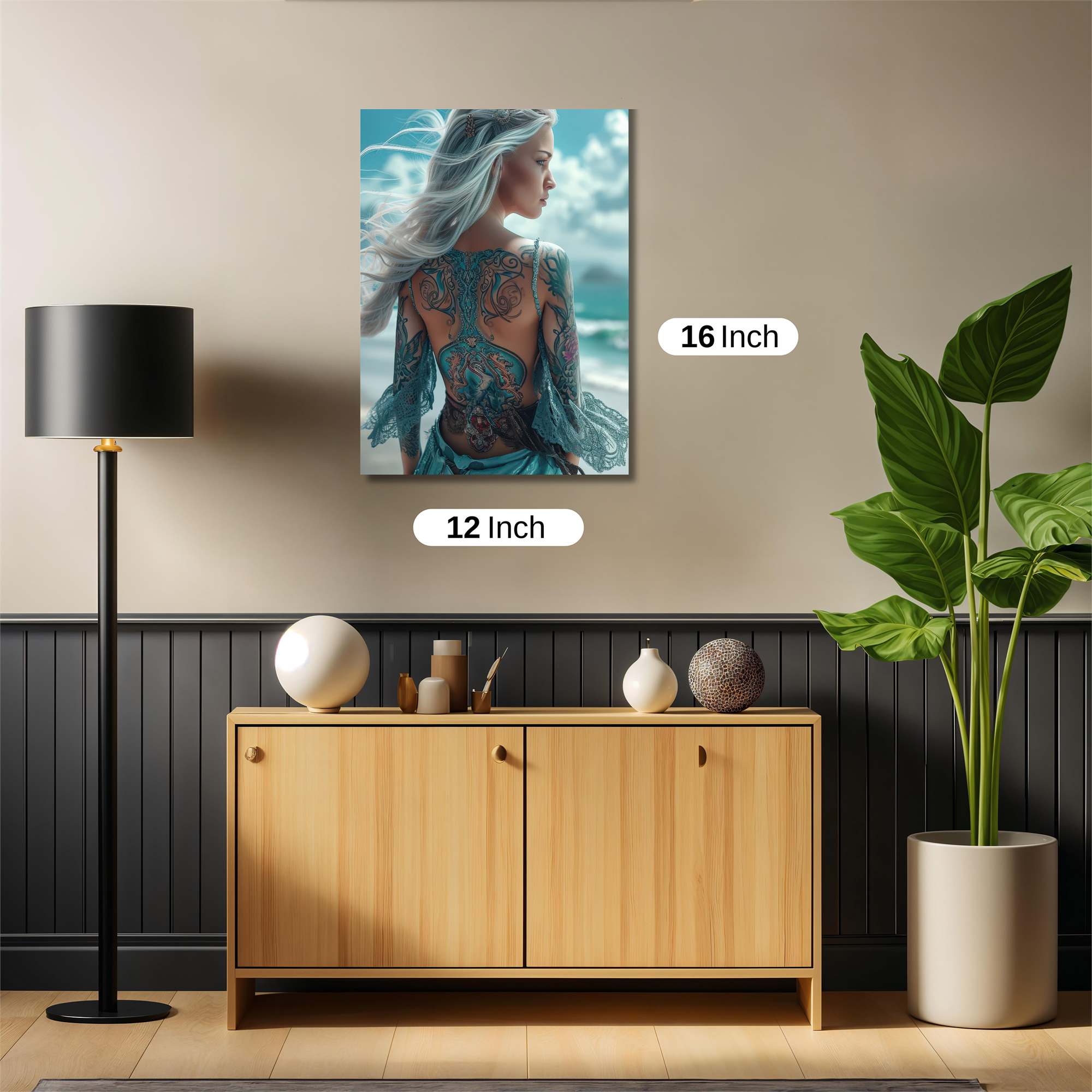 Mermaid Serenity Safe Wall Magnetic / M