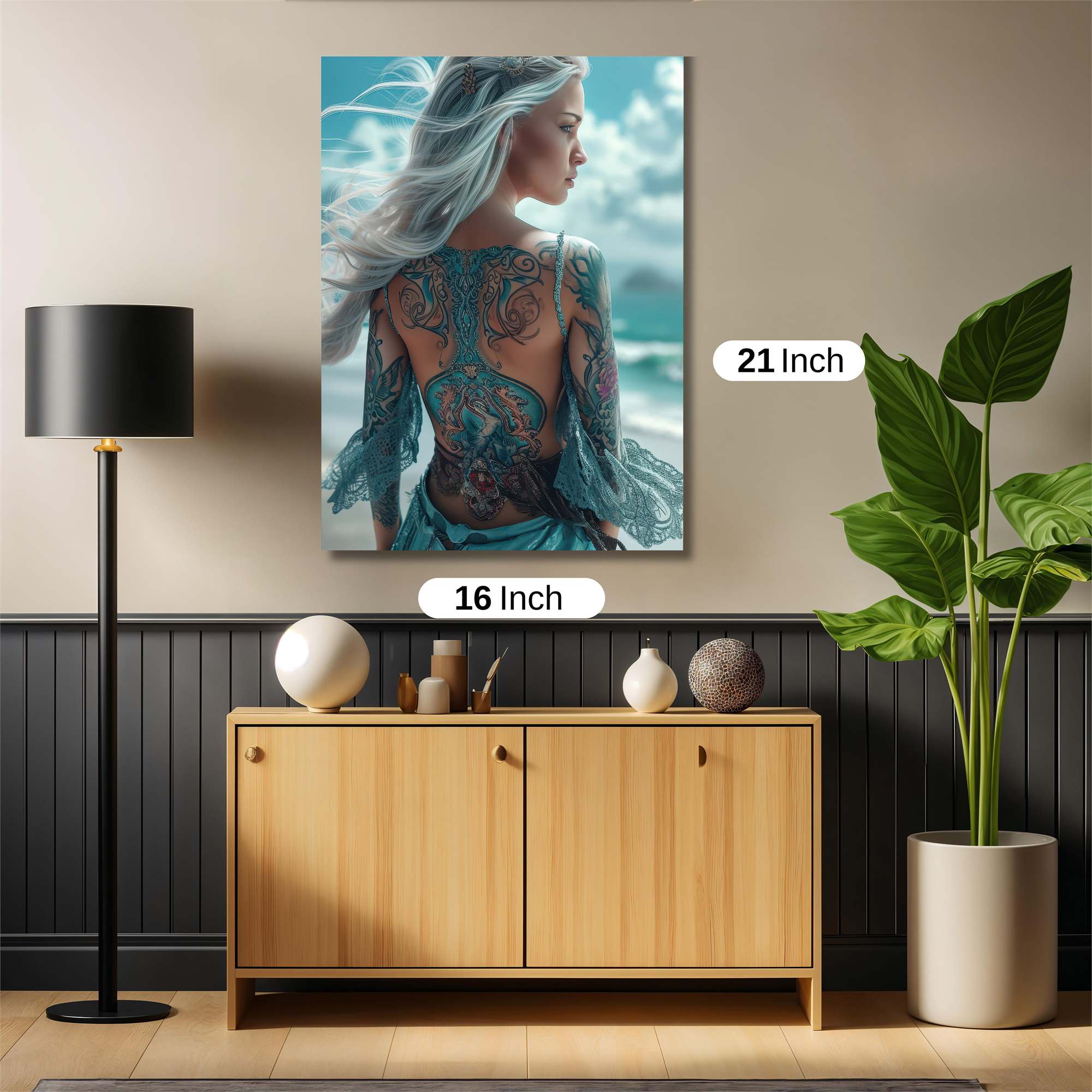 Mermaid Serenity Safe Wall Magnetic / M
