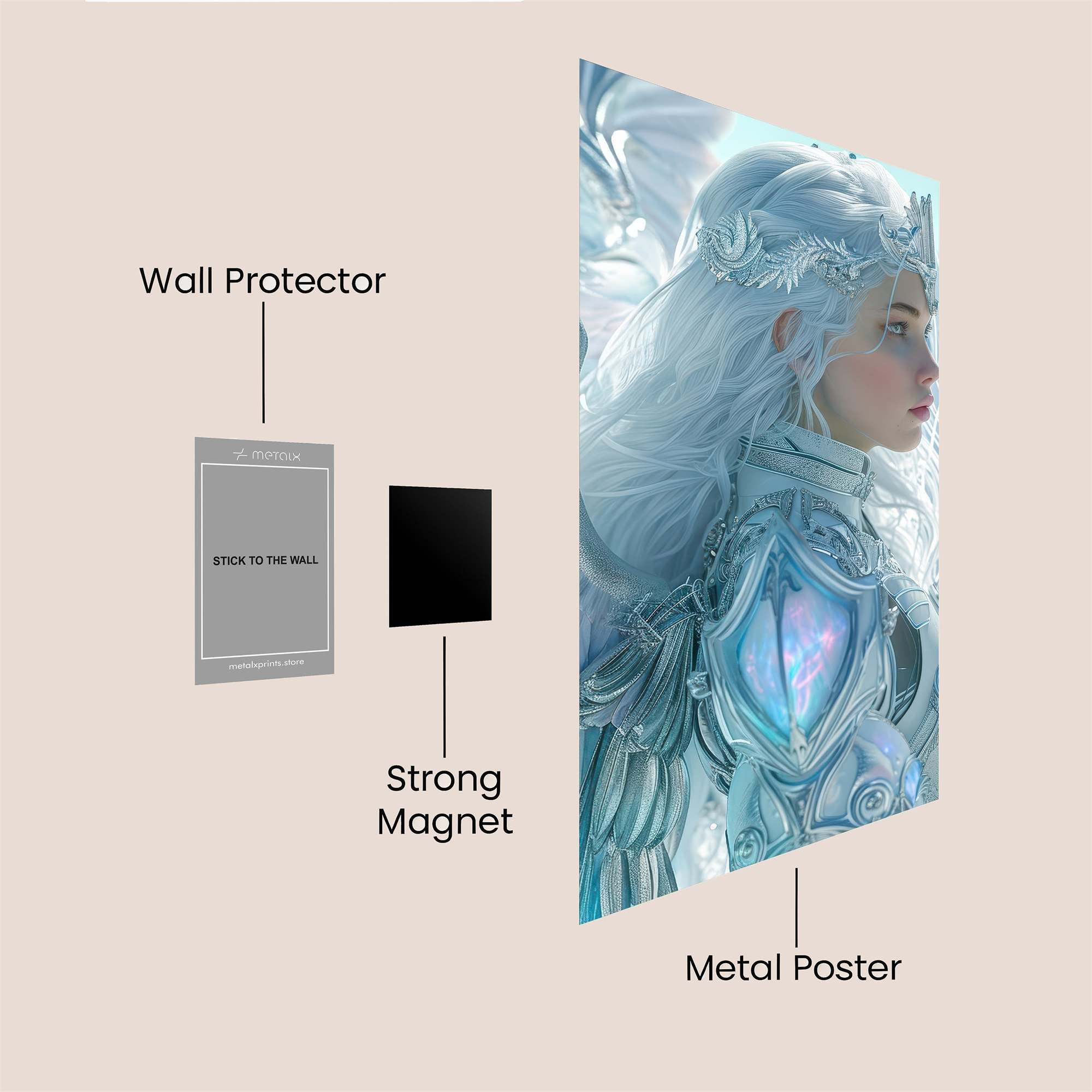 Angelica Serene Safe Wall Magnetic / M