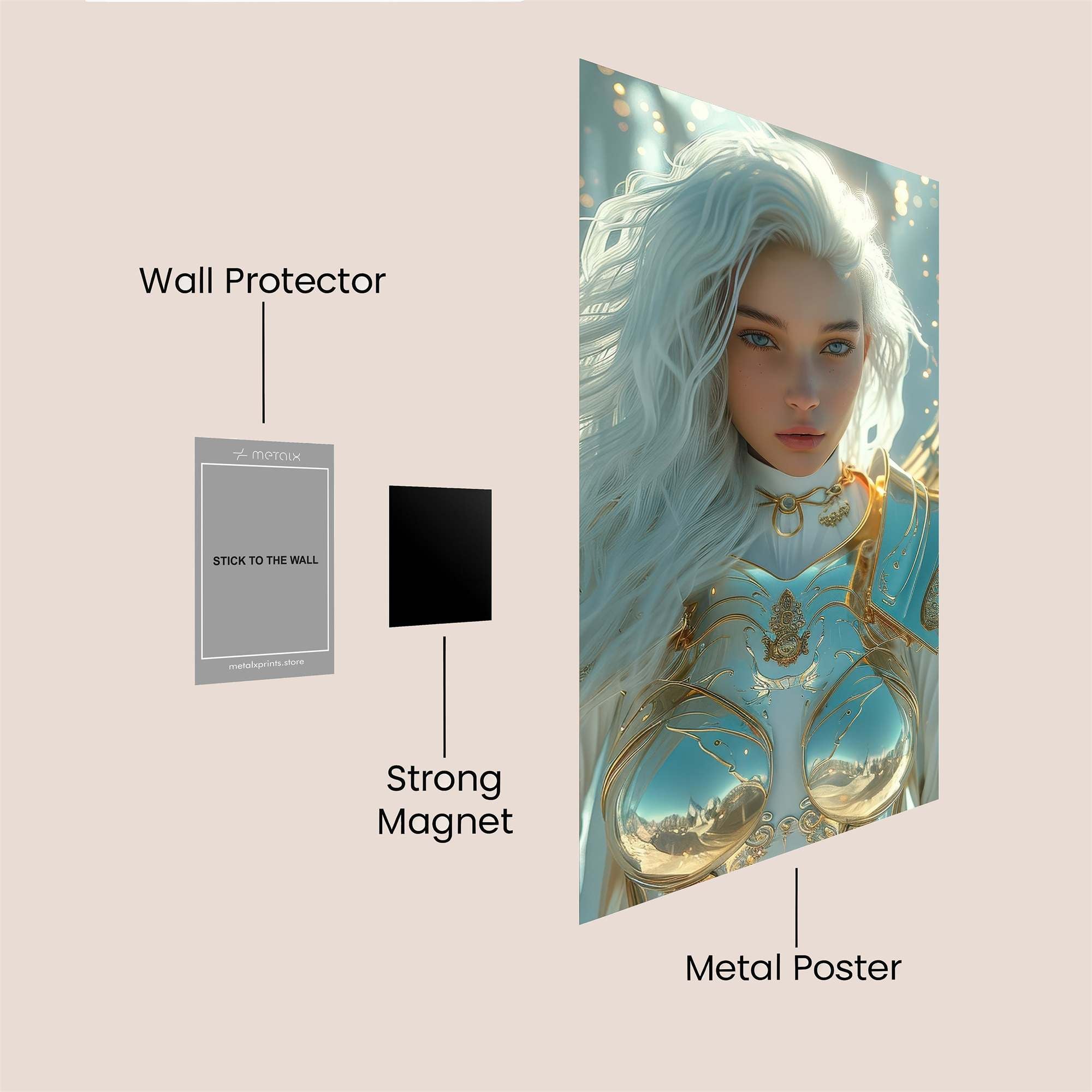Angel Radiant Safe Wall Magnetic / M
