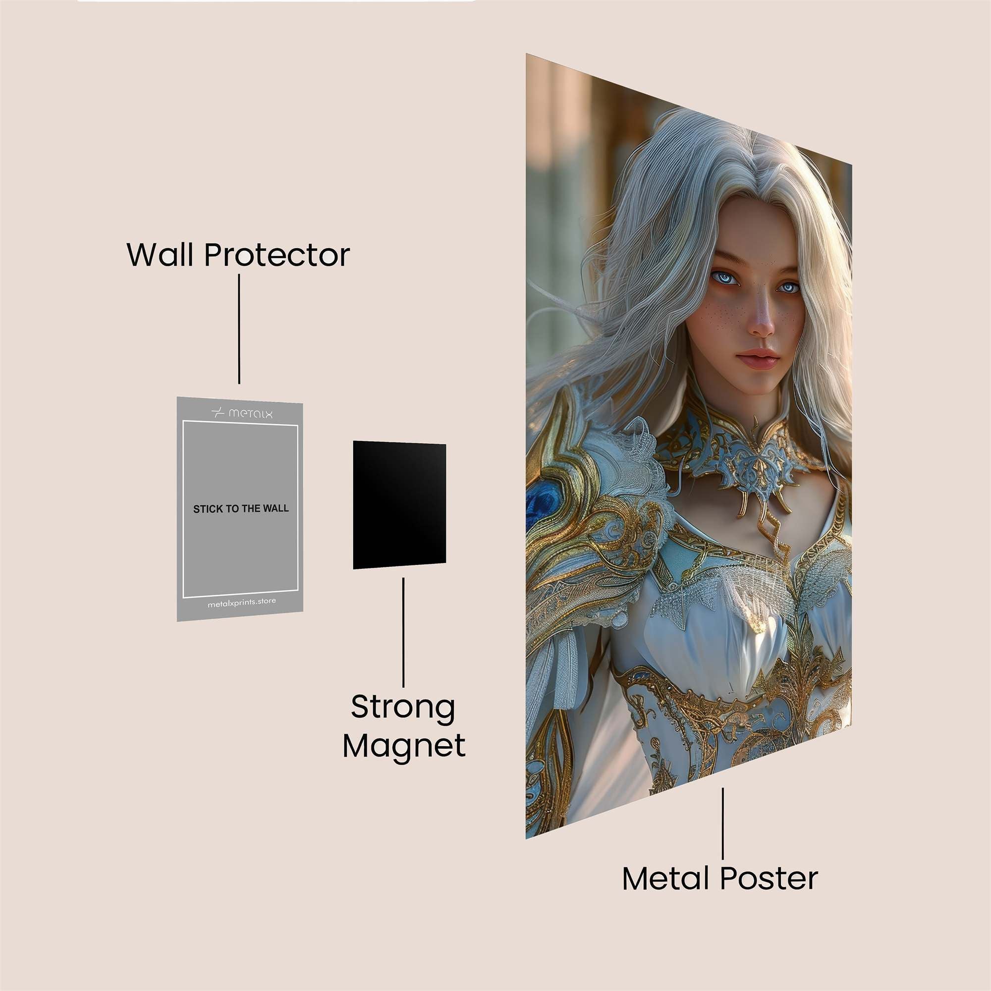 Angel Serenity Safe Wall Magnetic / M