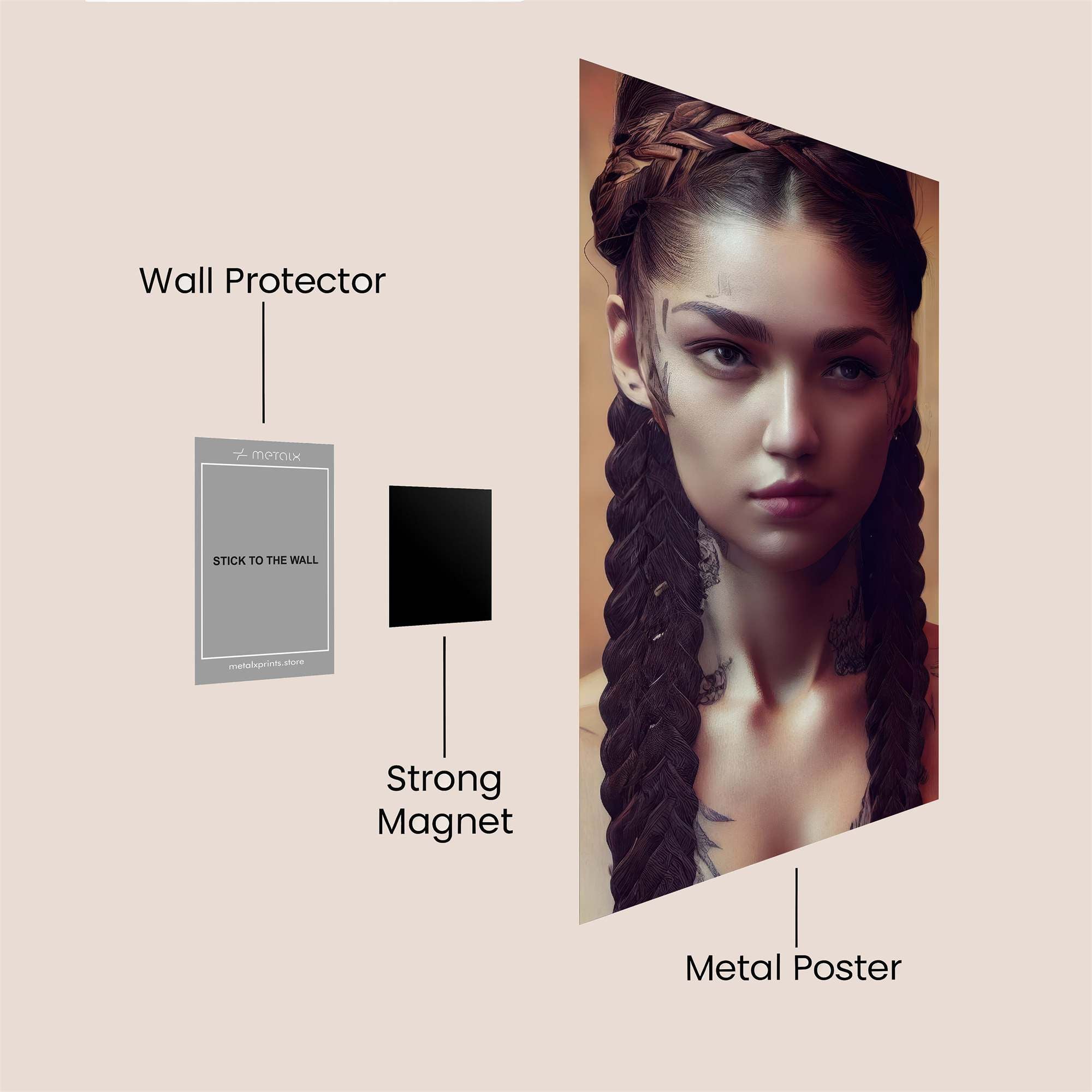 Braided Majesty Safe Wall Magnetic / M