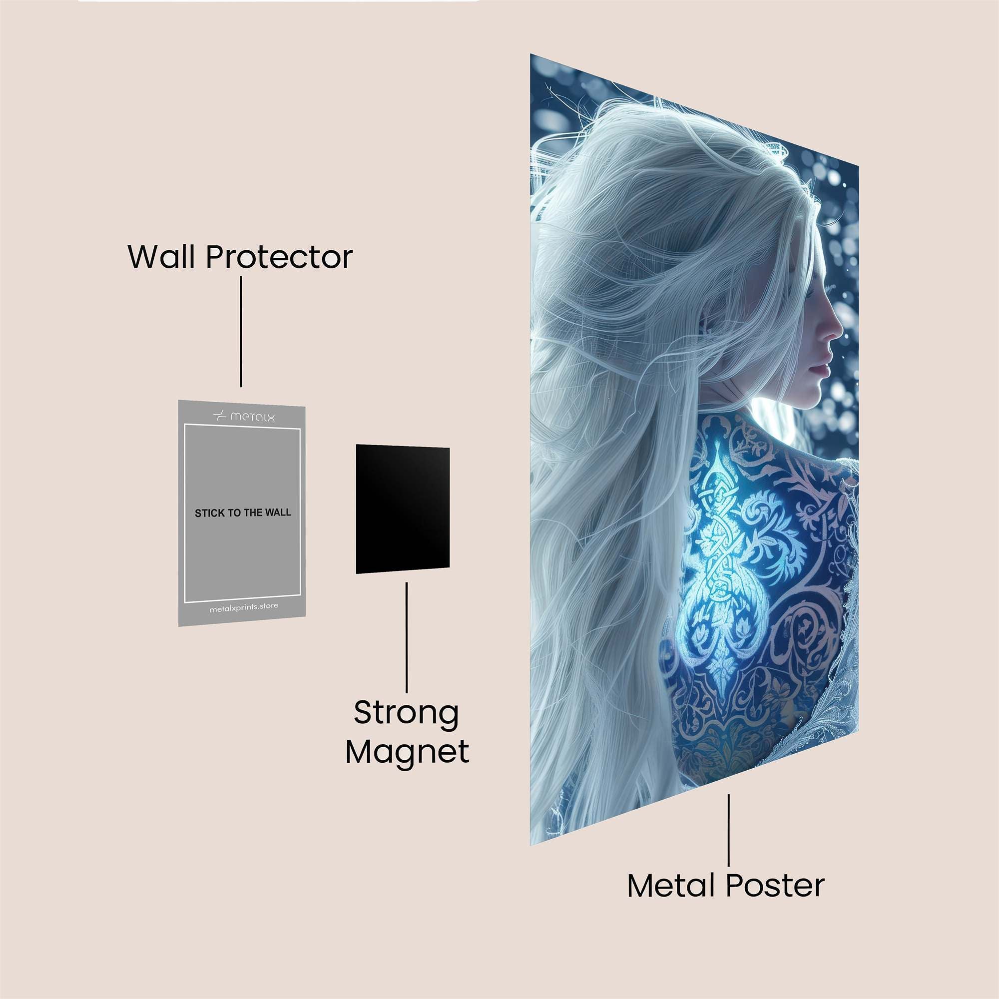Snow Enchantress Safe Wall Magnetic / M