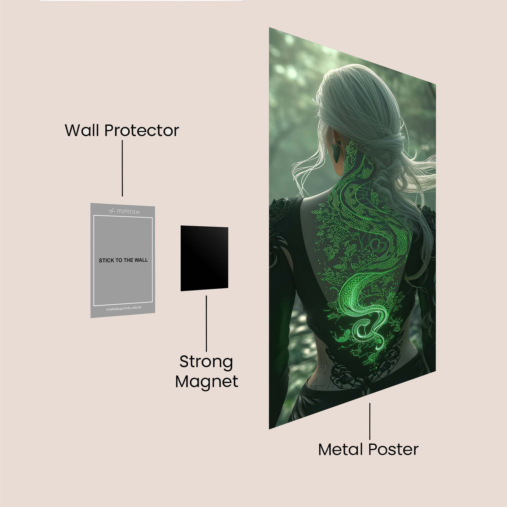 Luminous Enigma Safe Wall Magnetic / M