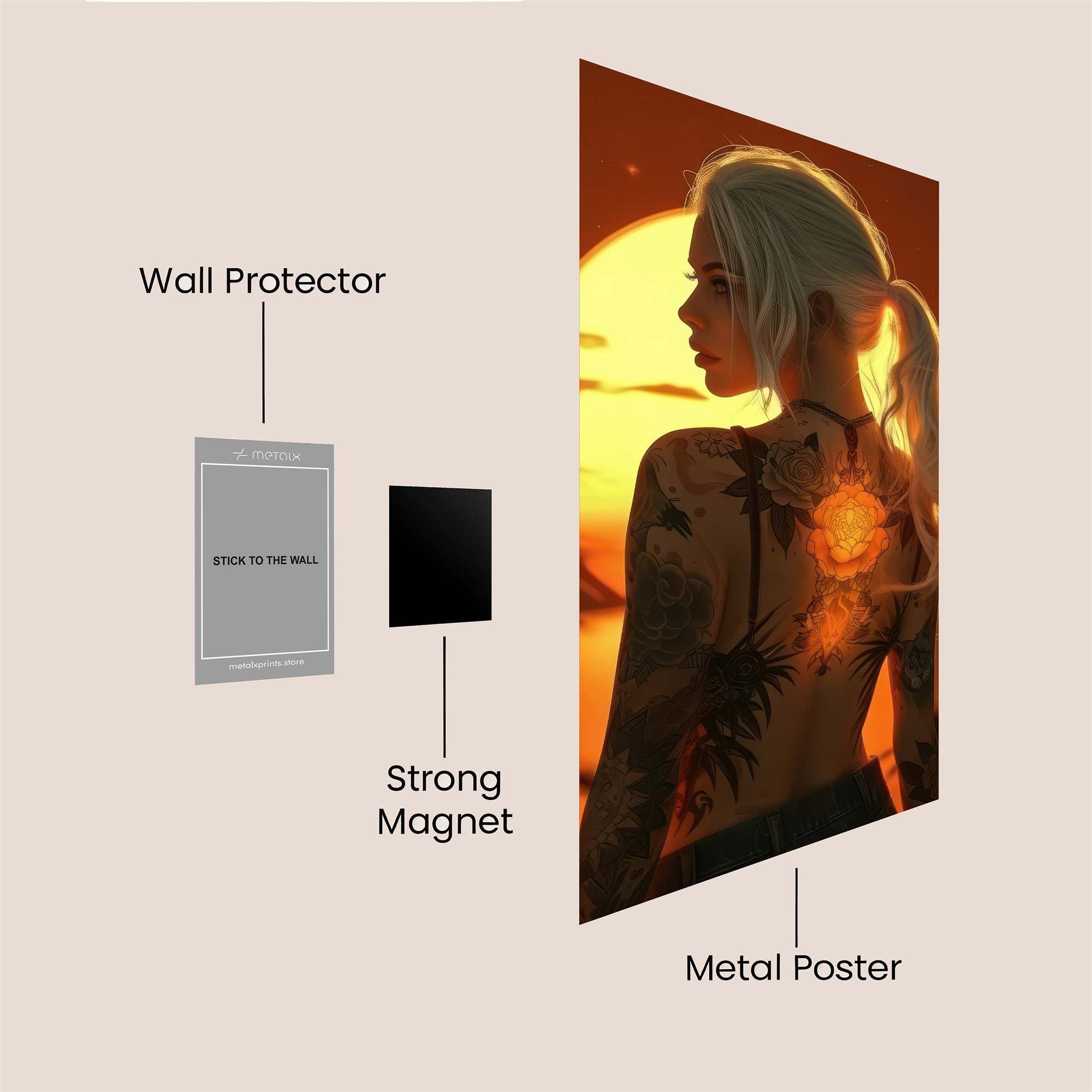 Sunset Radiance Safe Wall Magnetic / M