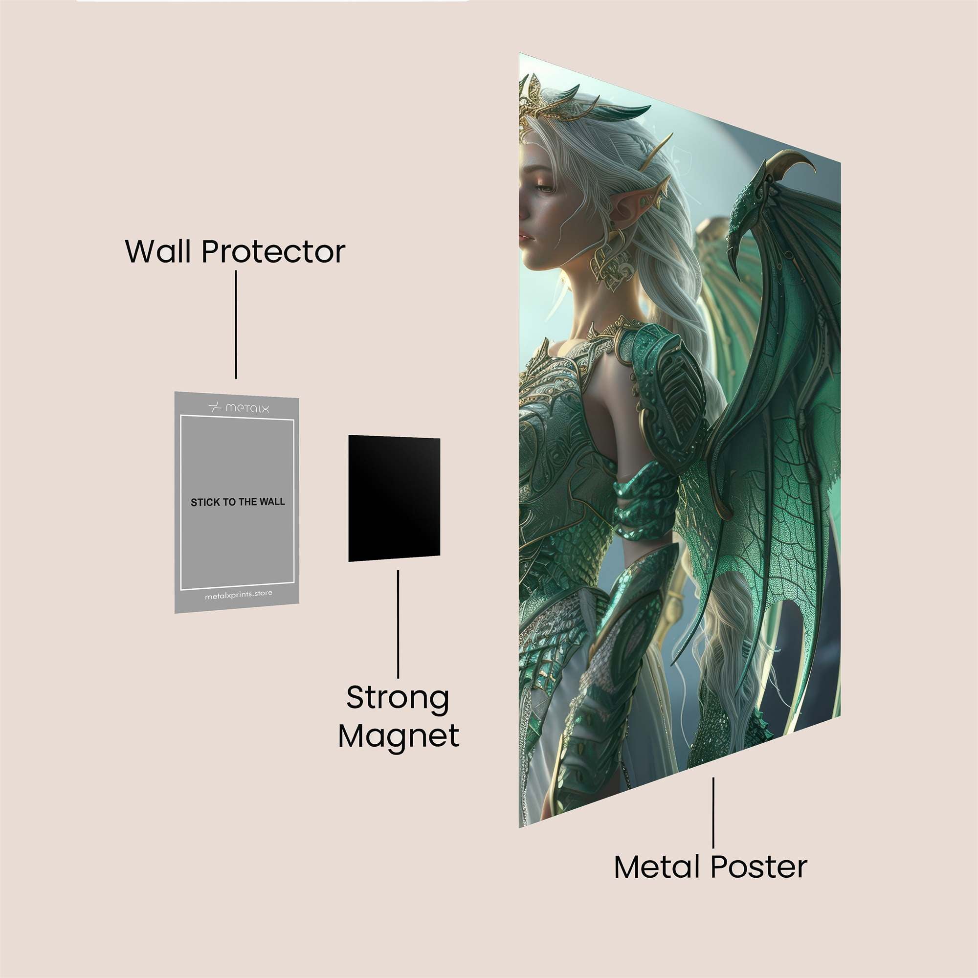 Dragon Majesty Safe Wall Magnetic / M