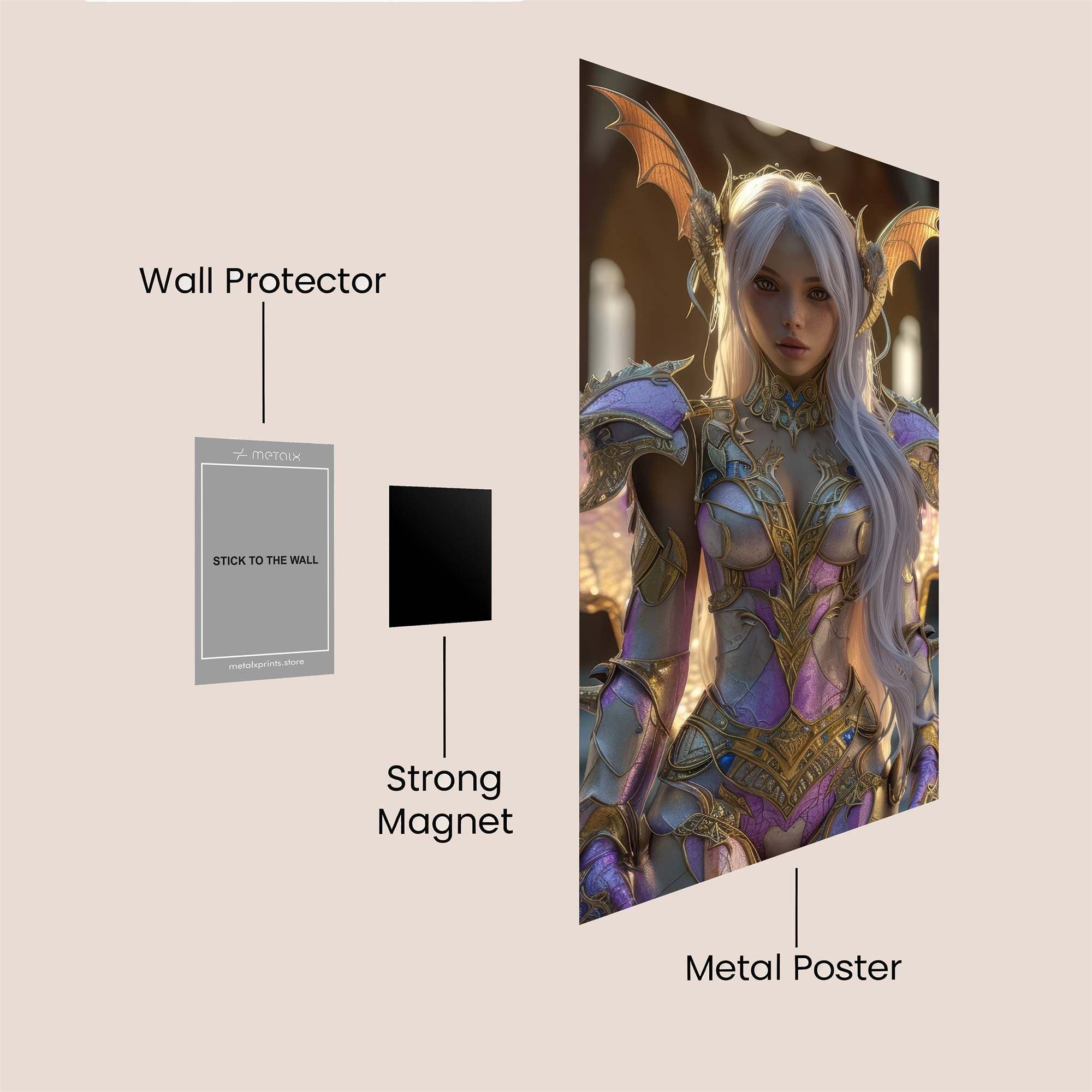 Angelica Radiant Safe Wall Magnetic / M