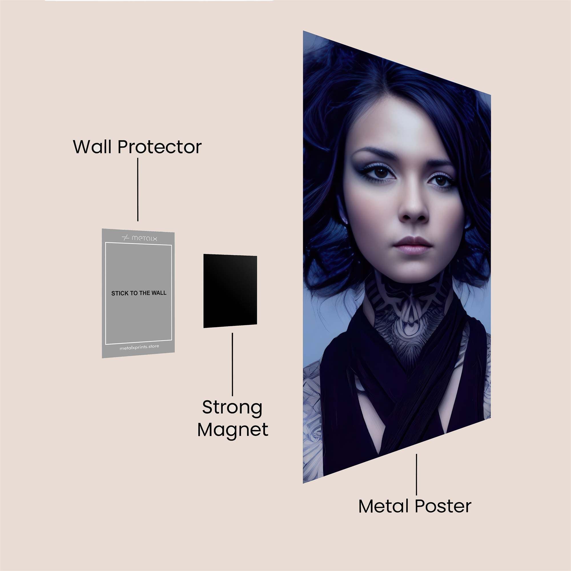 Mystic Aura Safe Wall Magnetic / M