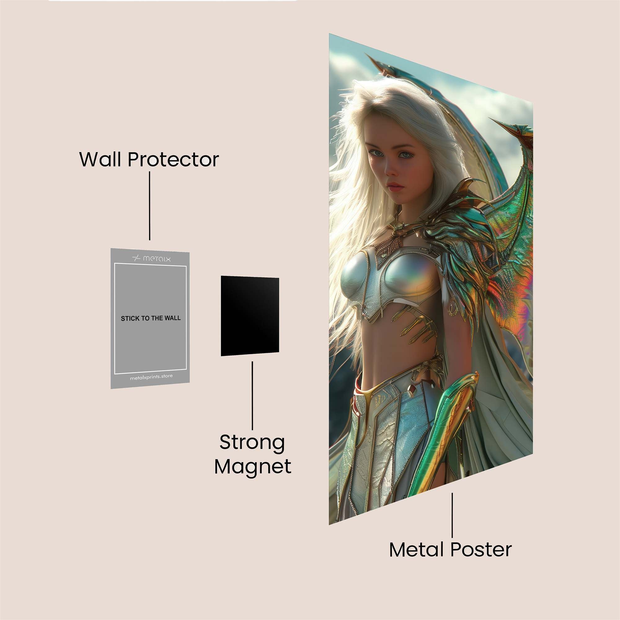 Dragon Serenity Safe Wall Magnetic / M