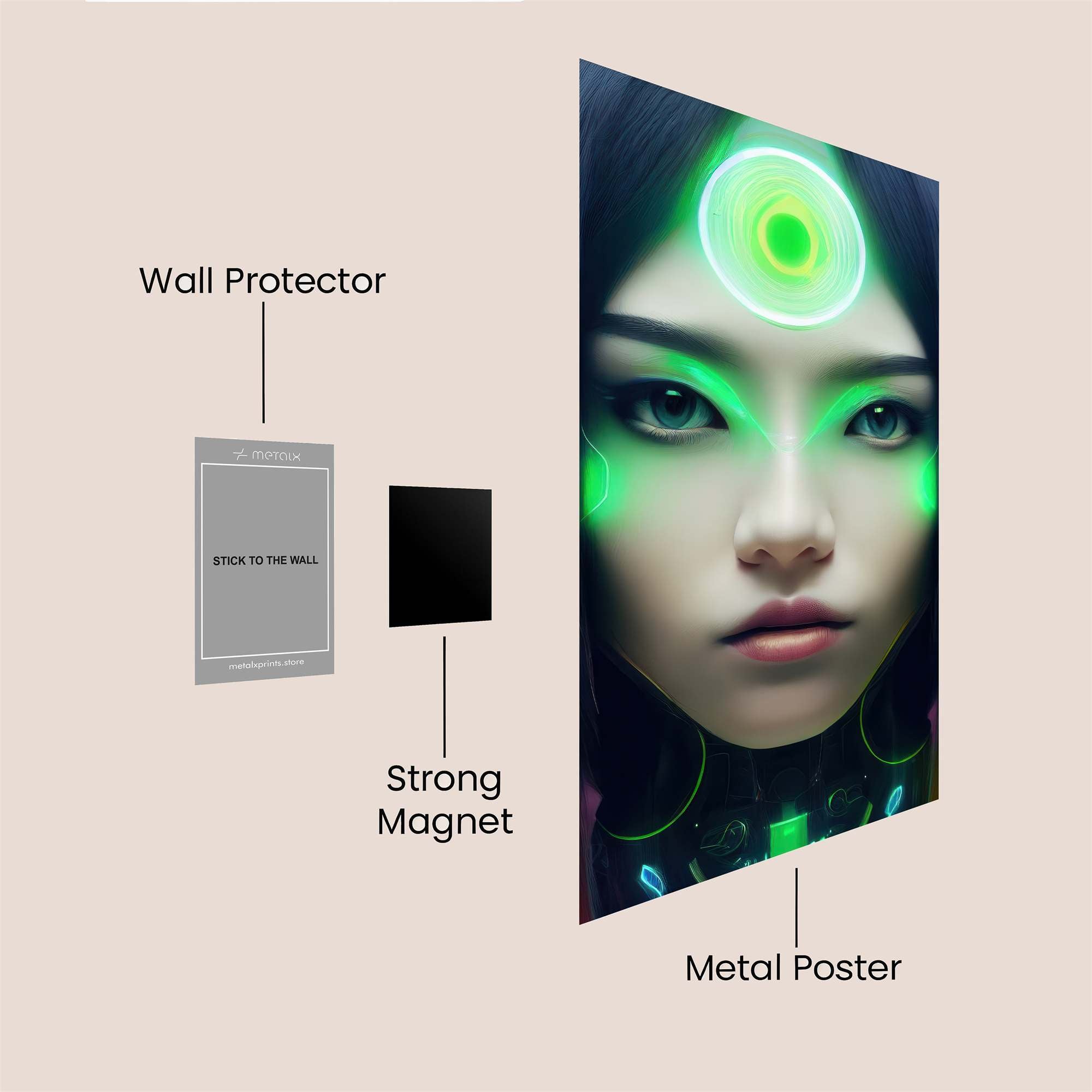 Neon Enigma Safe Wall Magnetic / M