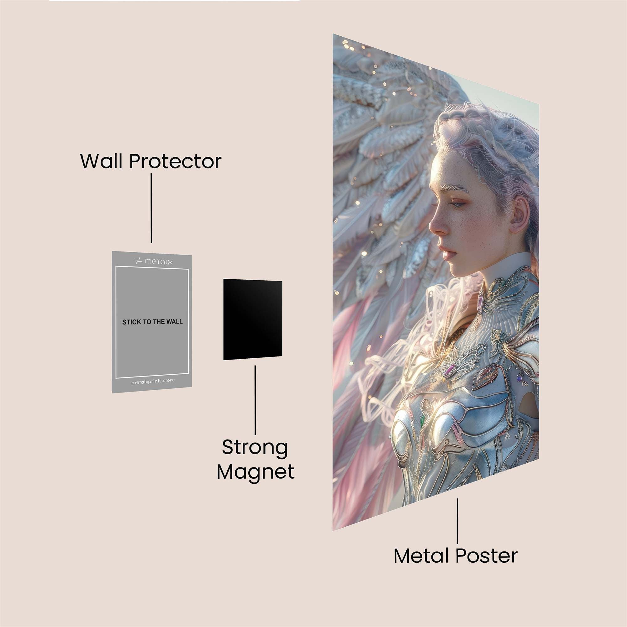 Angel Serenity Safe Wall Magnetic / M