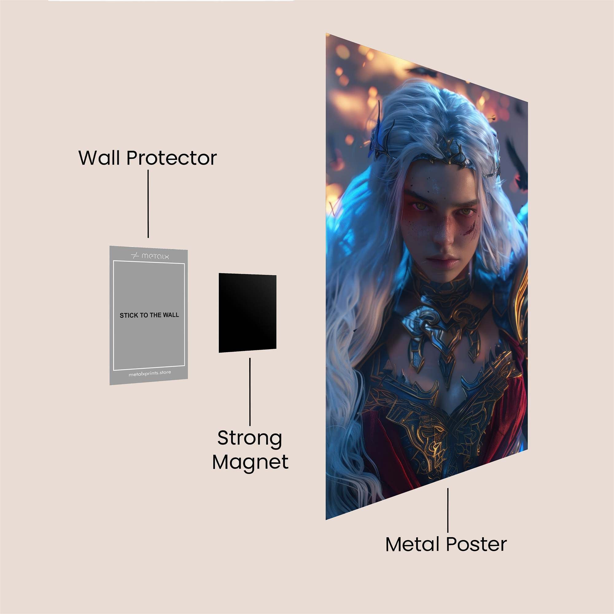 Angel Wrath Safe Wall Magnetic / M