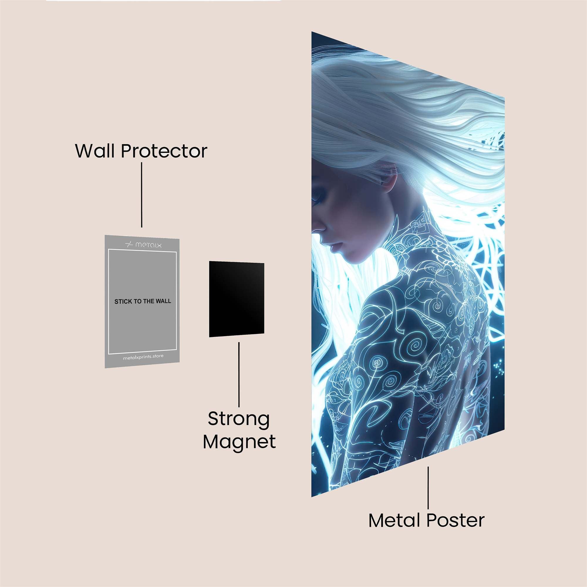 Luminous Enigma Safe Wall Magnetic / M